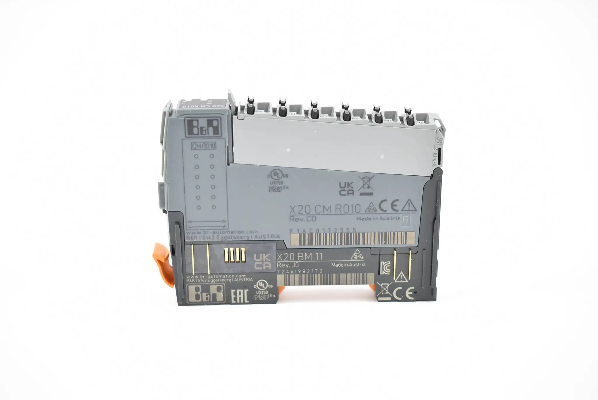 Produktfoto 1 von B&R Automation X20CMR010 ( Rev. C0 ) + X20BM11 ( Rev. J0 ) + X20TB12