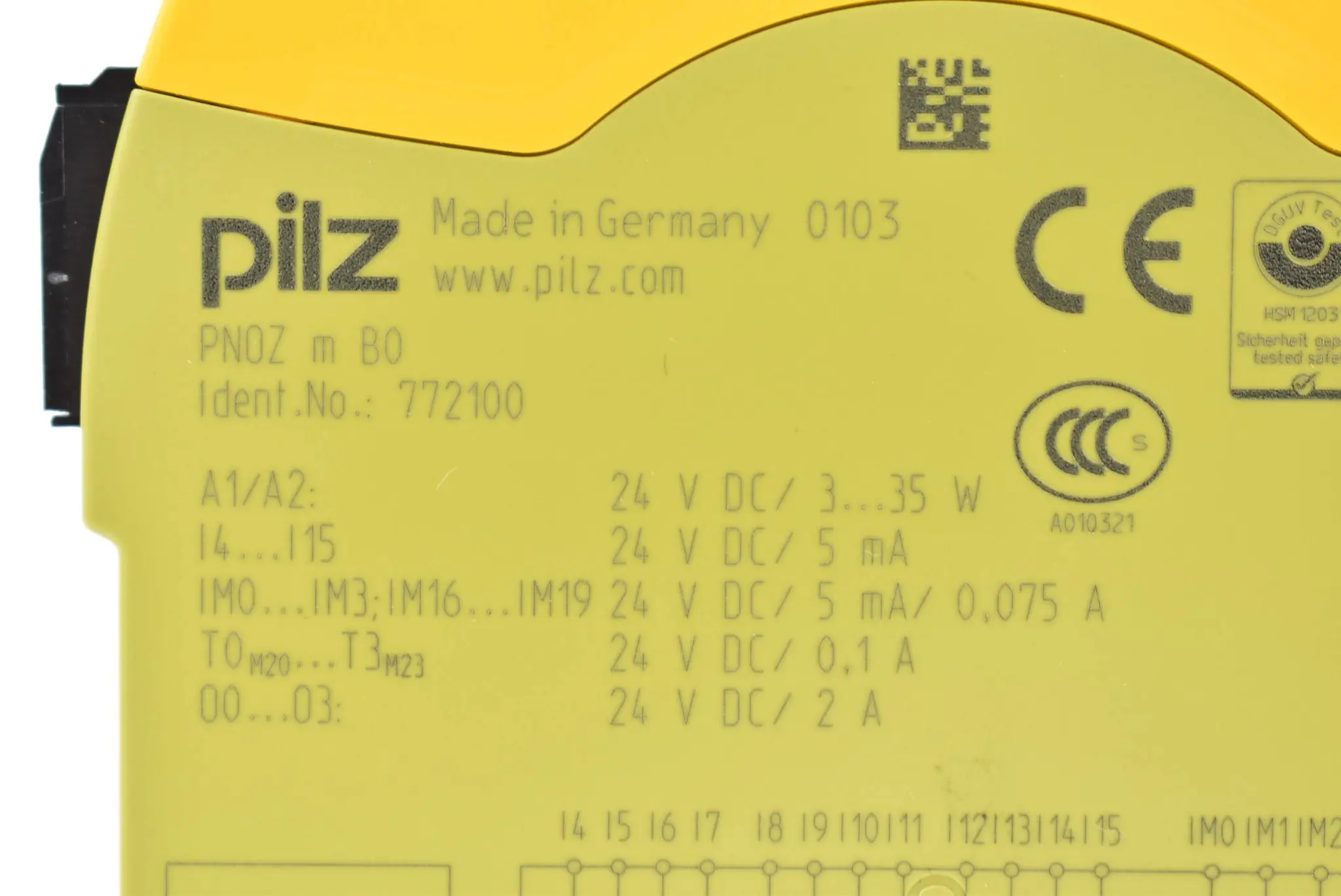 Produktfoto 1 von Pilz Sicherheitssteuerung PNOZ m B0 ( 772100 )