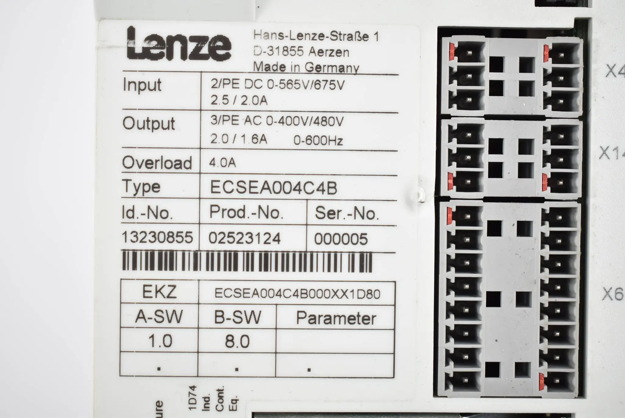 Produktfoto 1 von Lenze Servoumrichter ECSEA004C4B ( 13230855 )