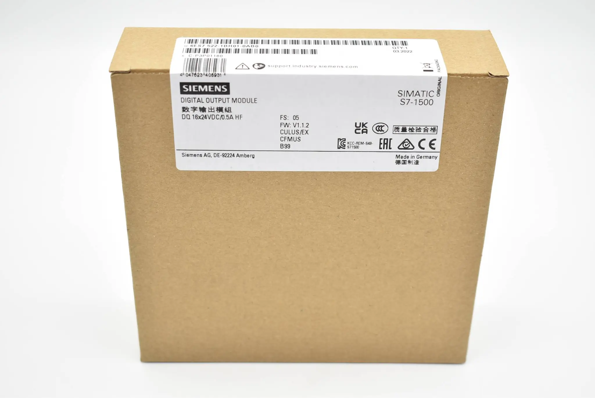 Produktfoto 1 von Siemens simatic S7-1500 6ES7 522-1BH01-0AB0 ( 6ES7522-1BH01-0AB0 )
