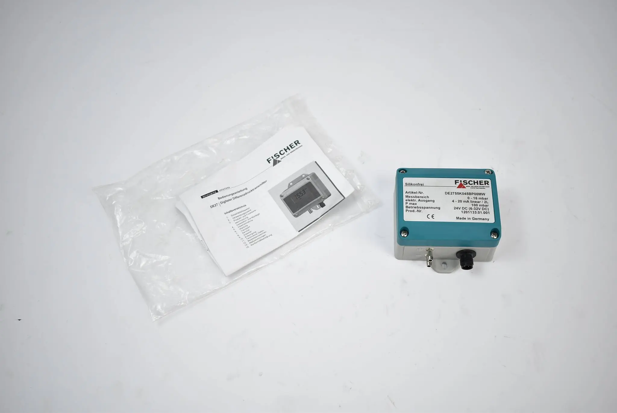 Produktfoto 1 von Fischer Digitaler Differenzdrucktransmitter DE2755K045BP00MW
