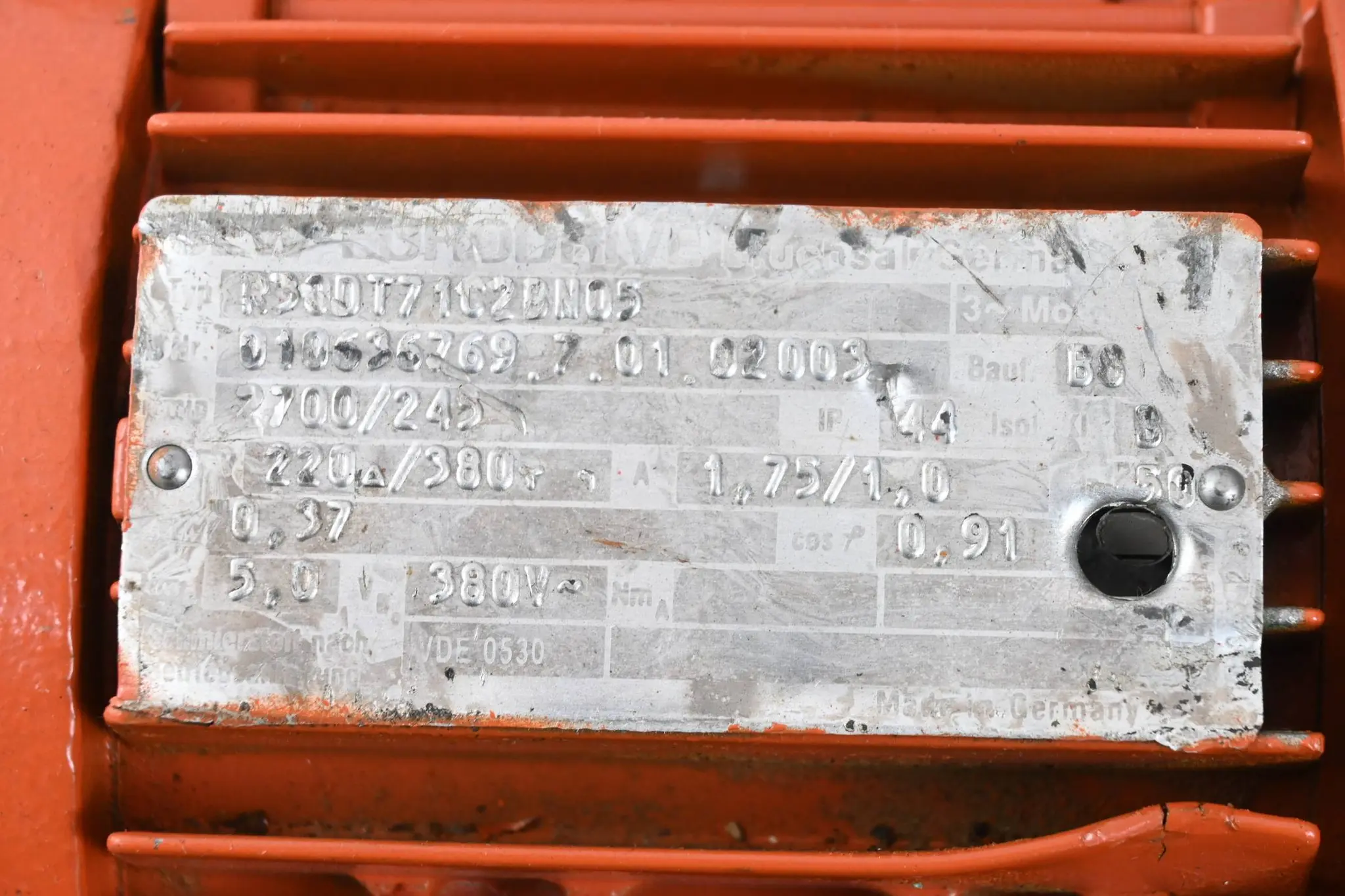 Produktfoto 1 von SEW-Eurodrive 3~ Elektromotor R30DT71C2BN05 ( R30 DT71C2BN05 ) 0,37 kW