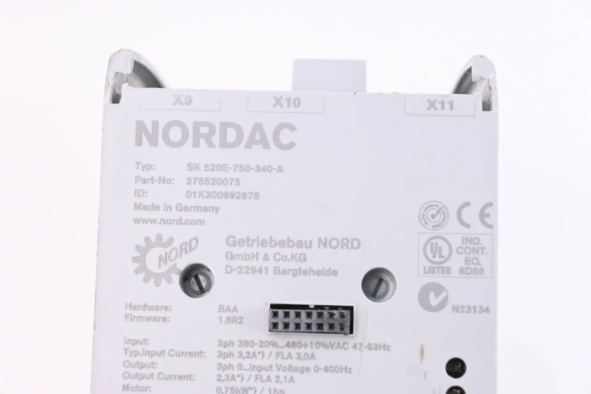 Produktfoto 1 von Nordac Frequenzumrichter SK 520E-750-340-A ( 275520075 )