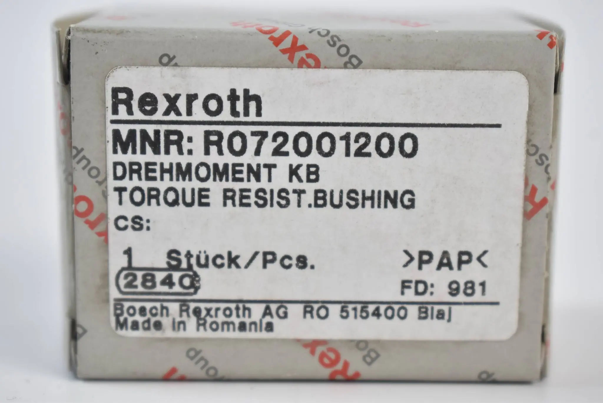 Produktfoto 1 von Bosch Rexroth Drehmoment-Kugelbuchse KBDRC1-12 ( R072001200 )