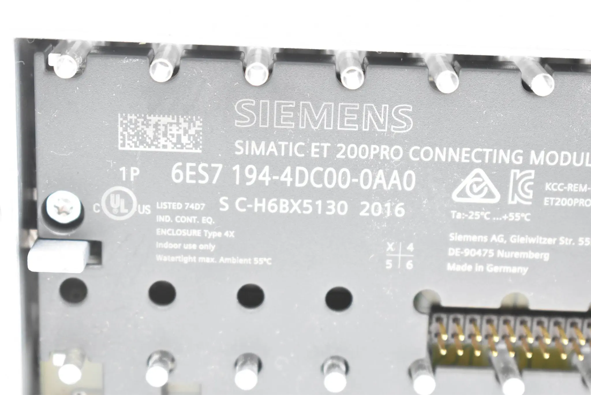 Produktfoto 1 von Siemens simatic ET 200PRO 6ES7 194-4DC00-0AA0 ( 6ES7194-4DC00-0AA0 ) E3