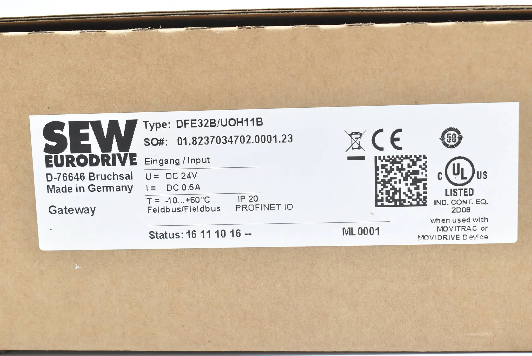Produktfoto 1 von SEW Eurodrive Gateway für Movitrac Movifit DFE32B/UOH11B