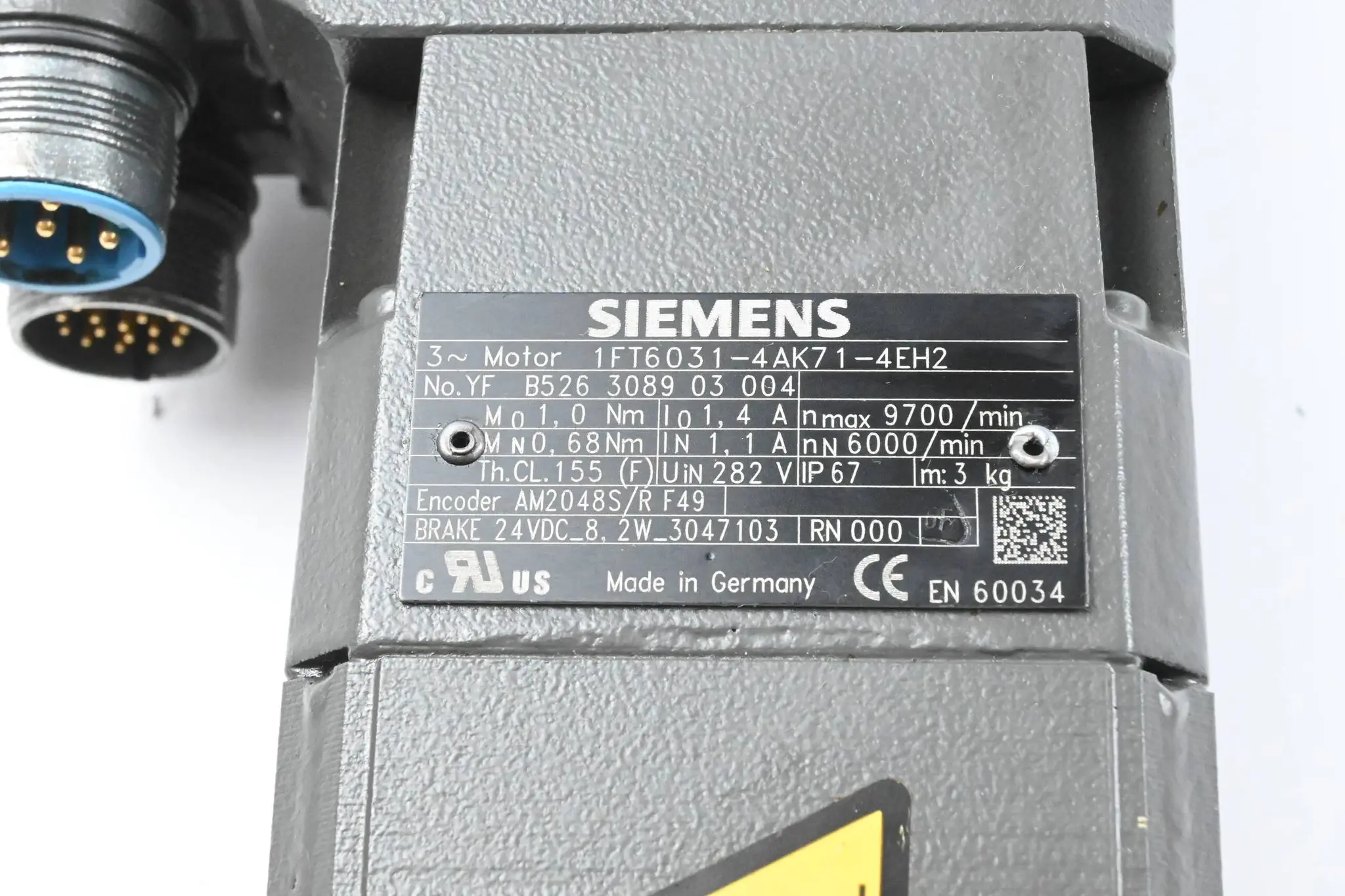 Produktfoto 1 von Siemens Servomotor 1FT6031-4AK71-4EH2 ( 1FT6 031-4AK71-4EH2 )