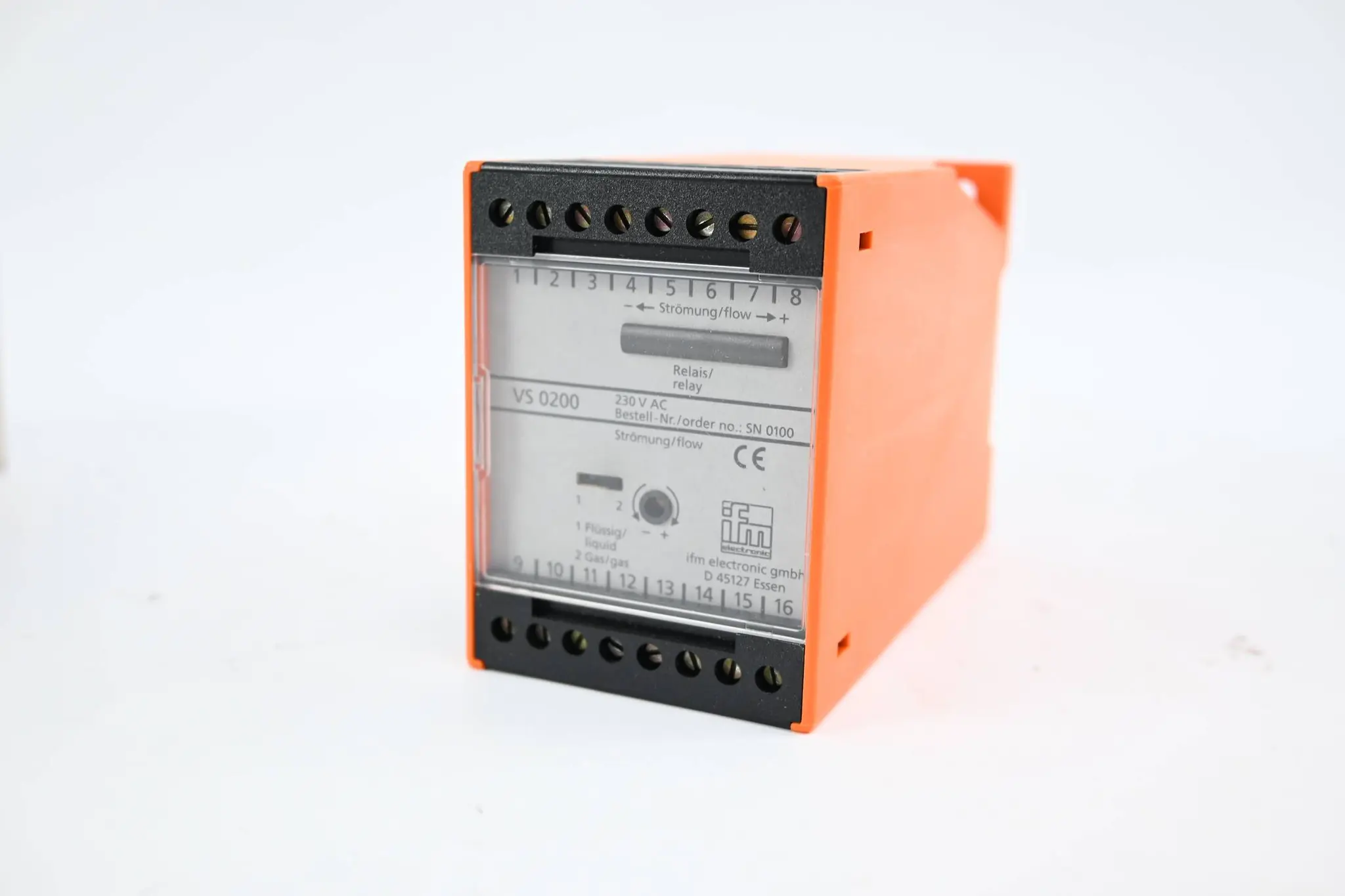 Produktfoto 1 von Ifm Electronic Auswerteeinheit für Strömungssensoren SN0100 VS0200/230VAC