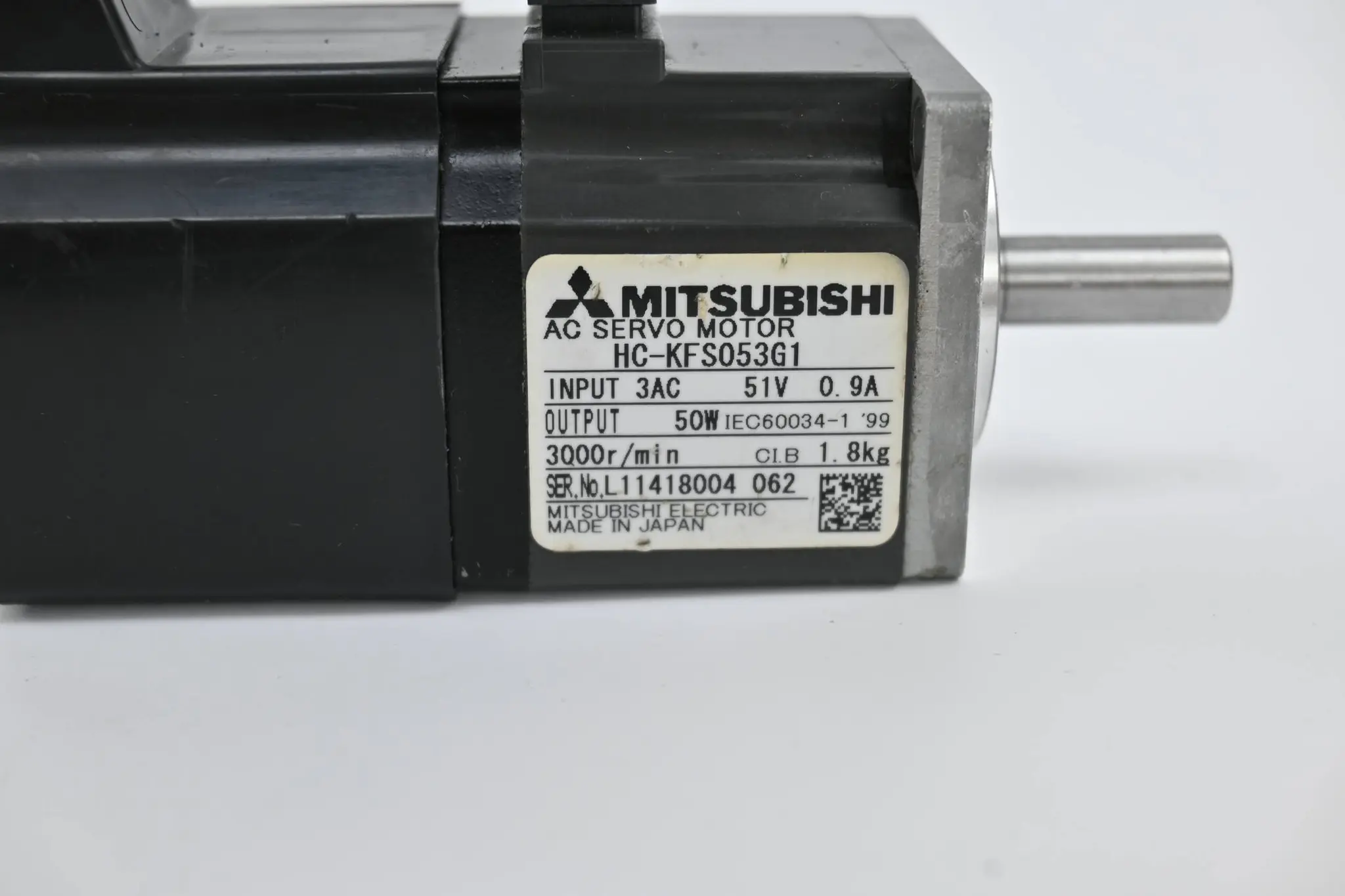Produktfoto 1 von Mitsubishi AC Servo Motor HC-KFS053G1