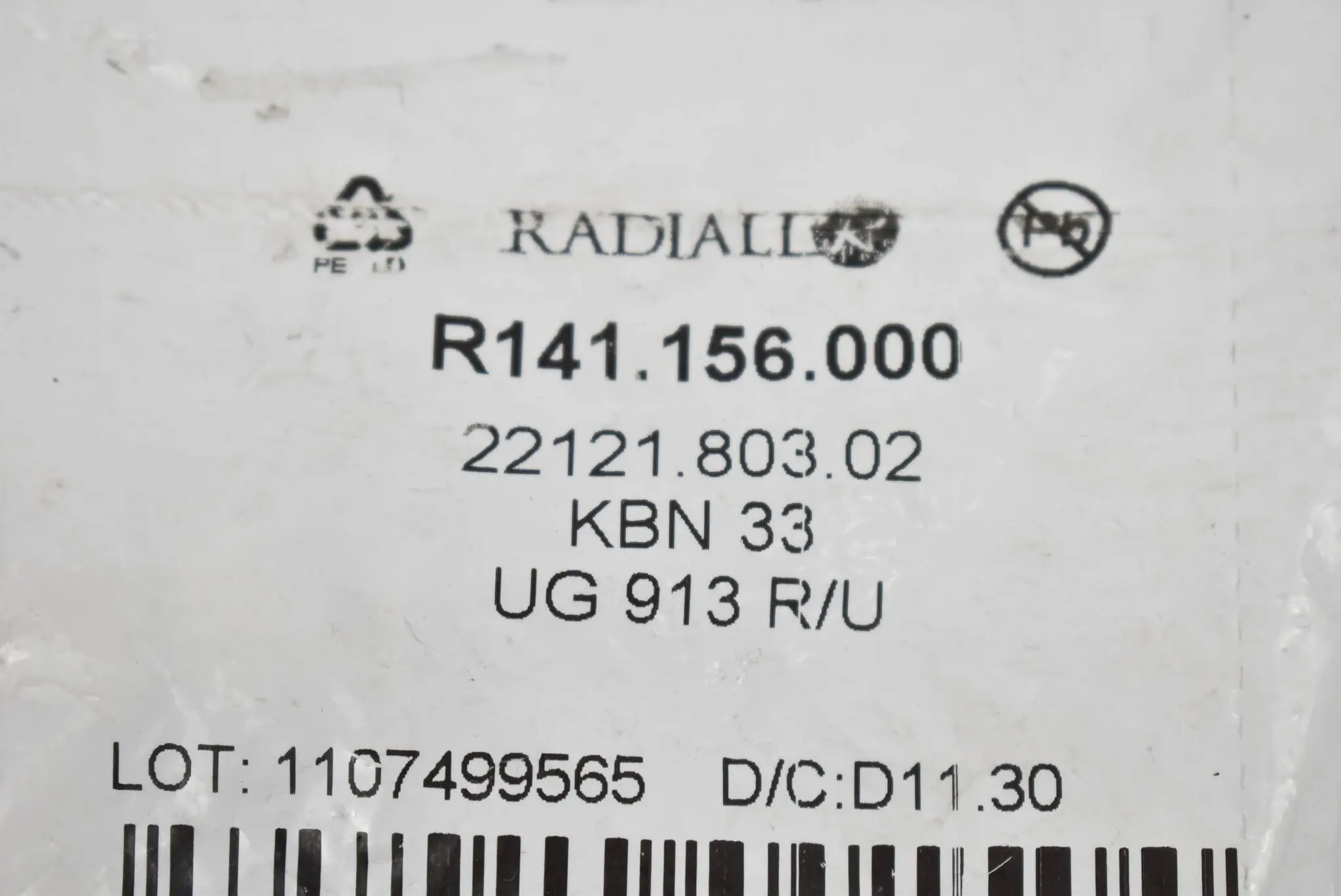 Produktfoto 1 von Radiall TNC Rechtwinkliger Stecker Klemmtyp Kabel 5/50 S+D R141.156.000