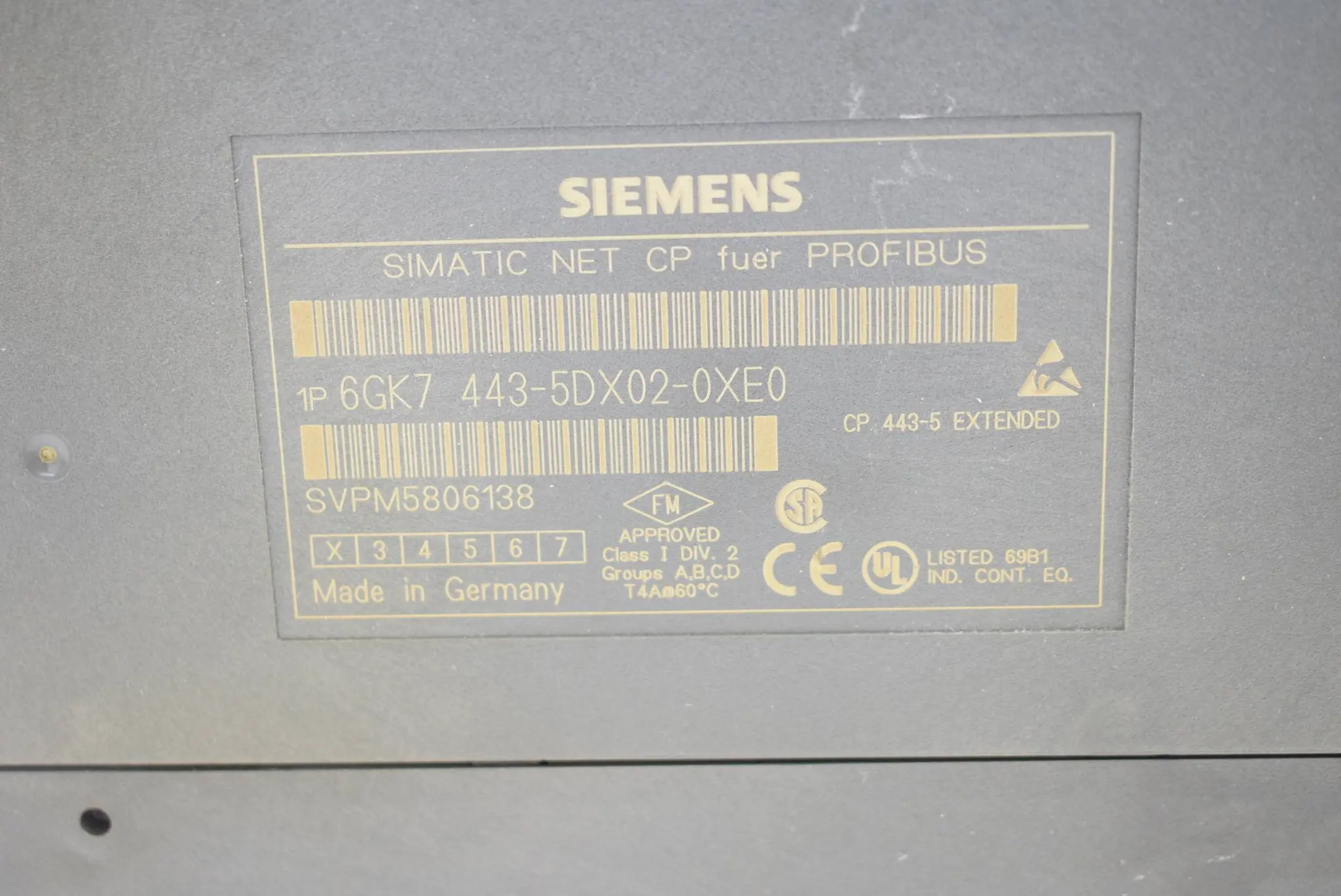 Produktfoto 1 von Siemens simatic S7 CP443-5 6GK7 443-5DX02-0XE0 ( 6GK7443-5DX02-0XE0 )