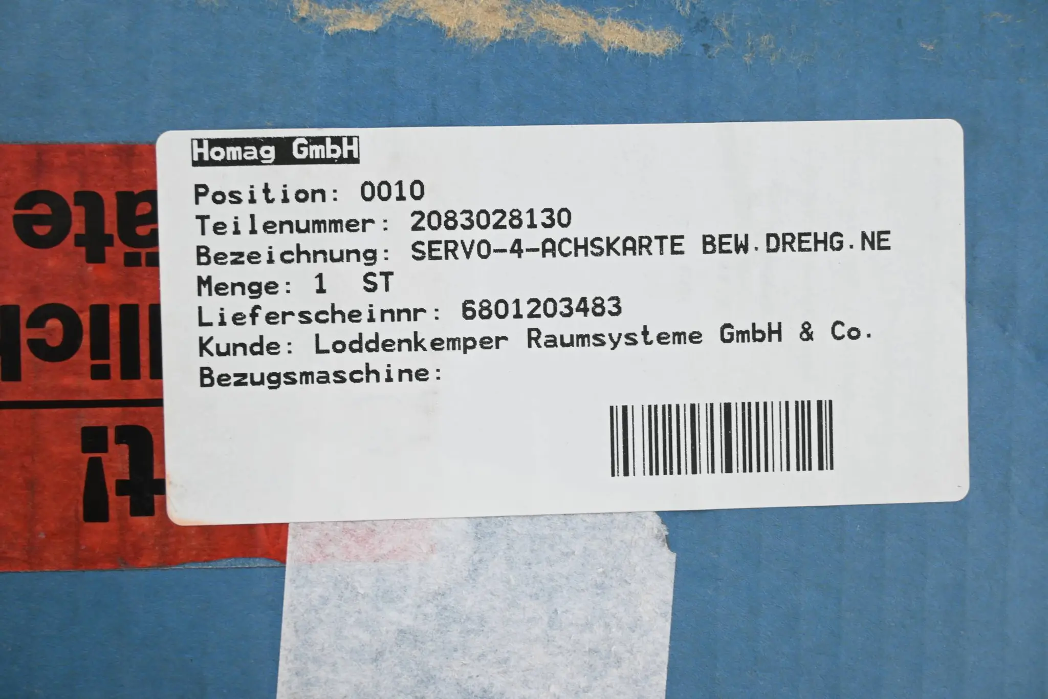 Produktfoto 1 von Homag Steuerplatine 2-083-02-8130 ( 2083028130 )