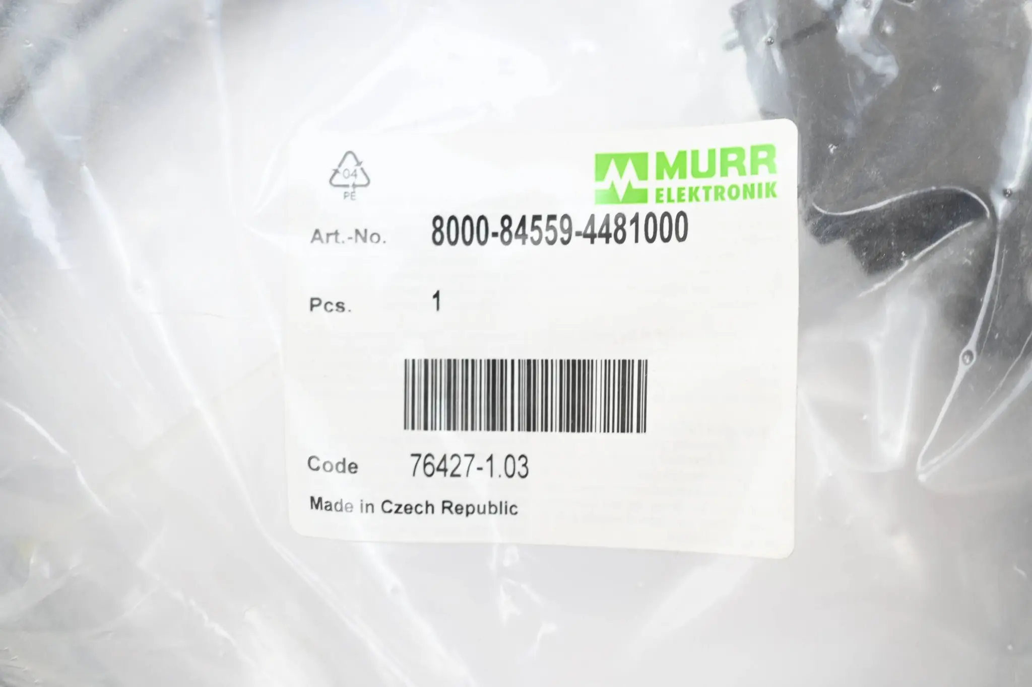 Produktfoto 1 von Murr Haube mit Ltg. für Vert.M12, 4-fach 5pol ( 8000-84559-4481000 ) 10m