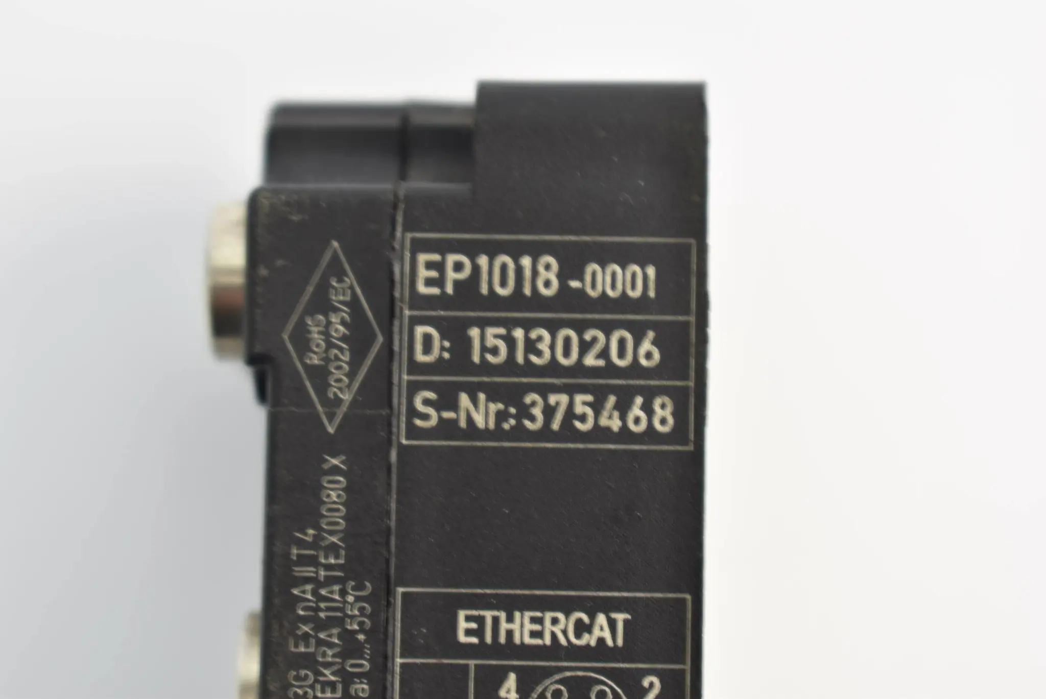 Produktfoto 1 von Beckhoff EtherCAT Box 8-Kanal-Digital-Eingang 24VDC M8 EP1018-0001