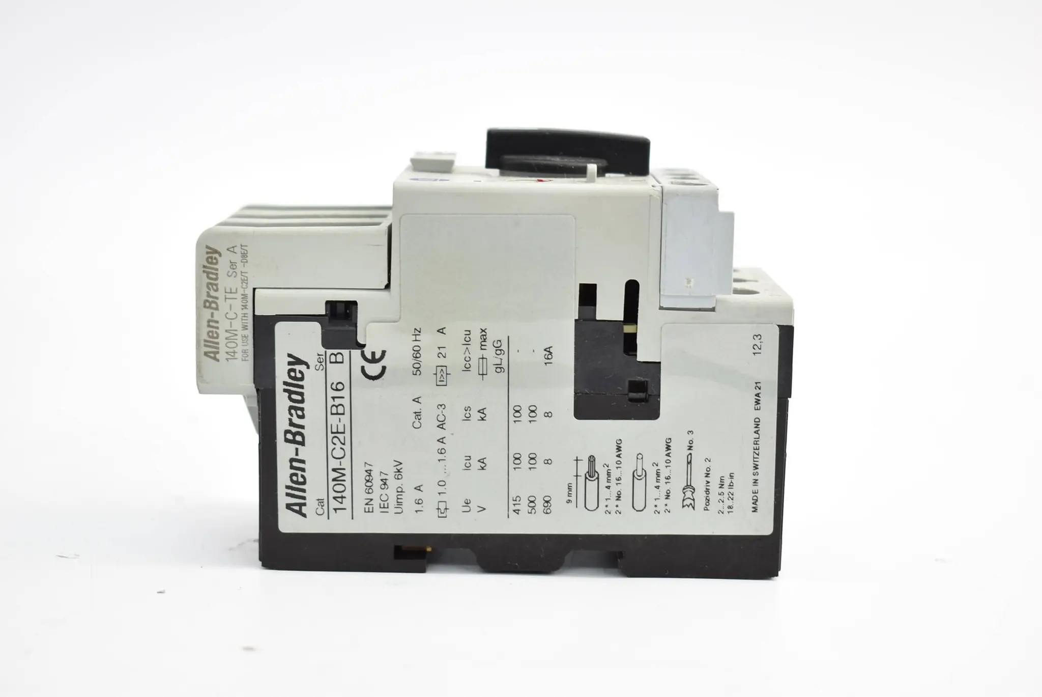 Produktfoto 1 von Allen-Bradley Leistungsschalter 140M-C2E-B16 inkl. 140M-C-TE