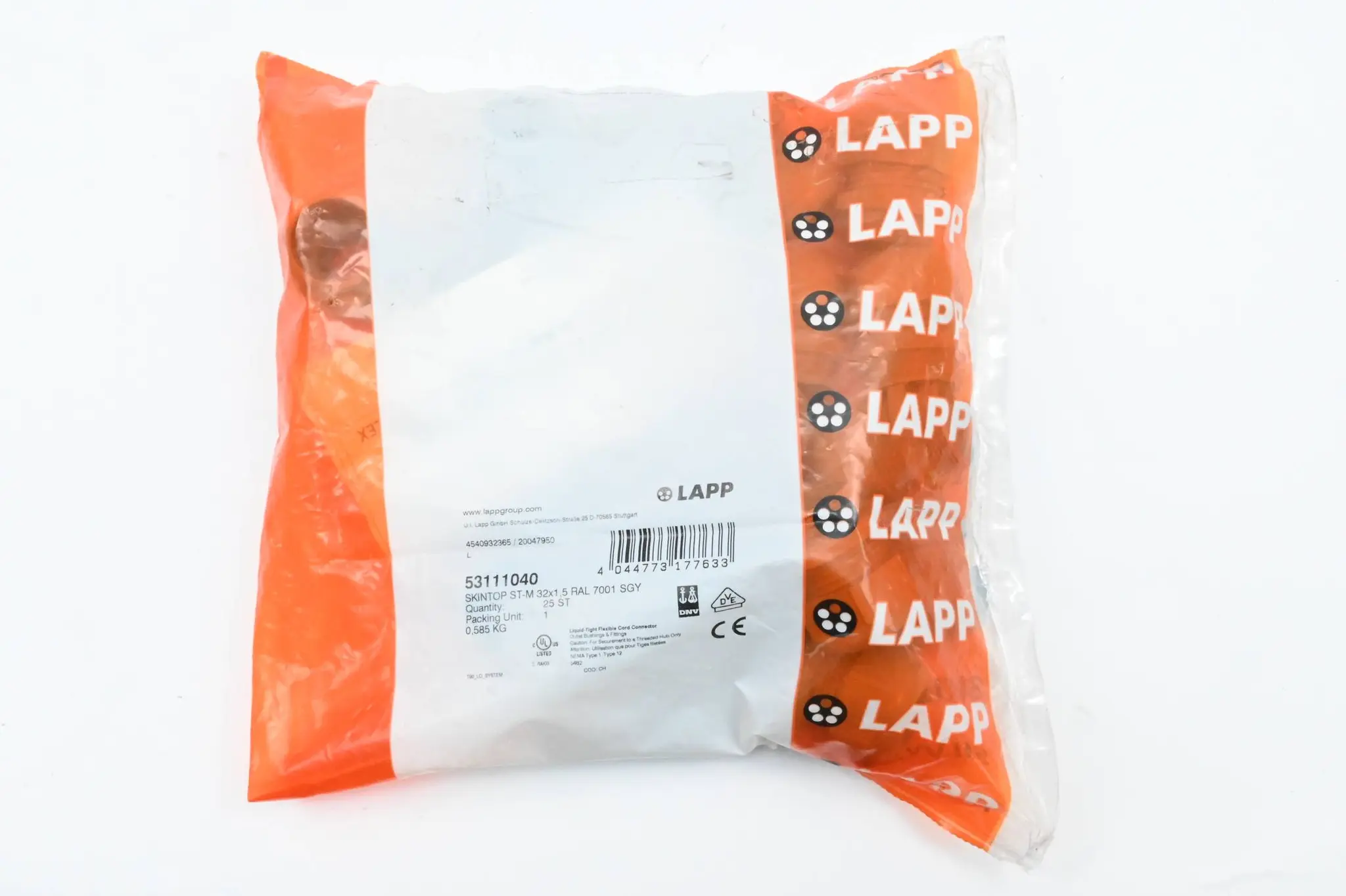 Produktfoto 1 von Lapp Skintop ST-M 32X1,5 RAL 7001 SGY ( 53111040 ) 20 Stück