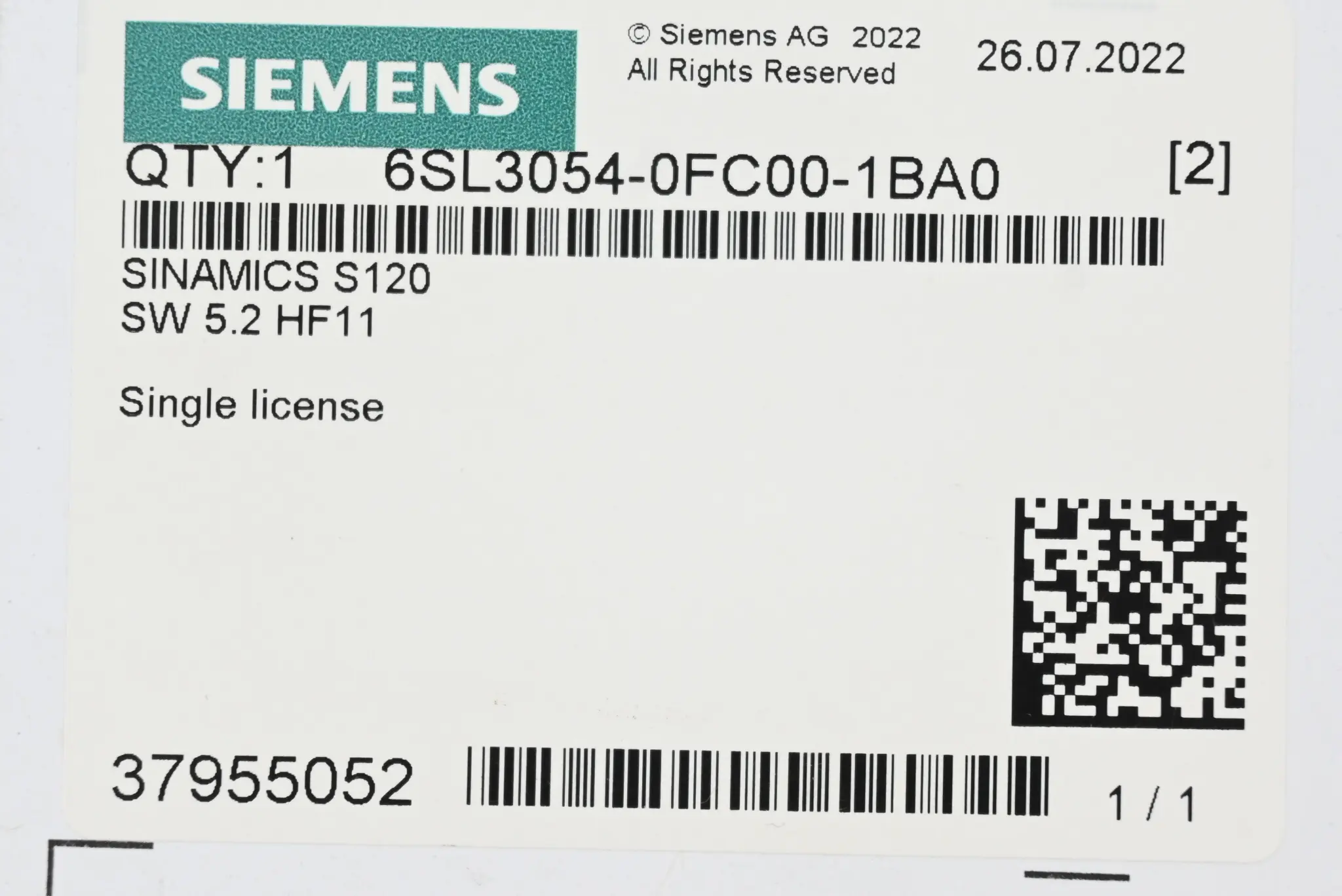 Produktfoto 1 von Siemens Sinamics S120 Card 6SL3054-0FC00-1BA0 ( 6SL3 054-0FC00-1BA0 )