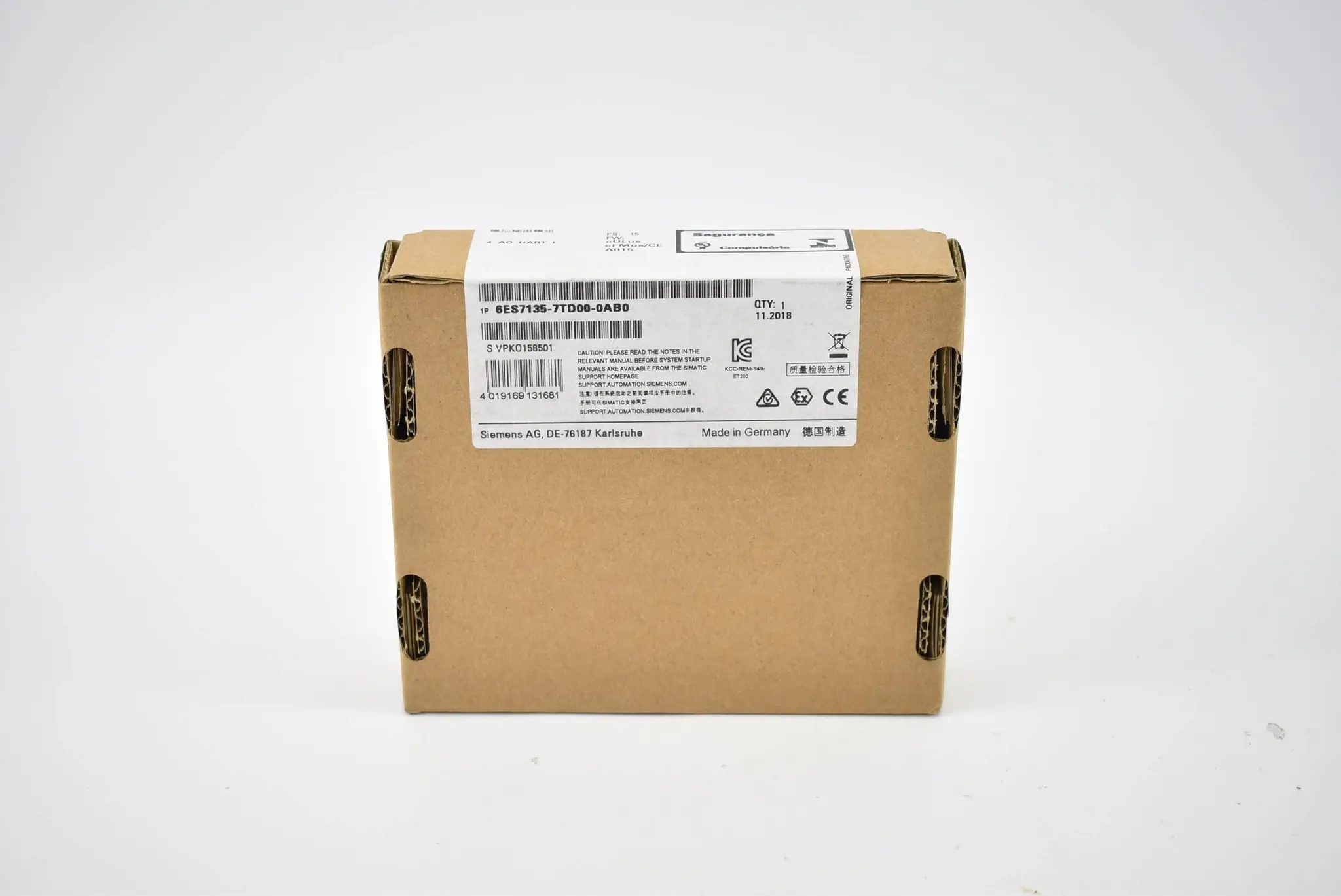 Produktfoto 1 von Siemens siamtic DP UL-Inmetro 6ES7 135-7TD00-0AB0 ( 6ES7135-7TD00-0AB0 ) E15