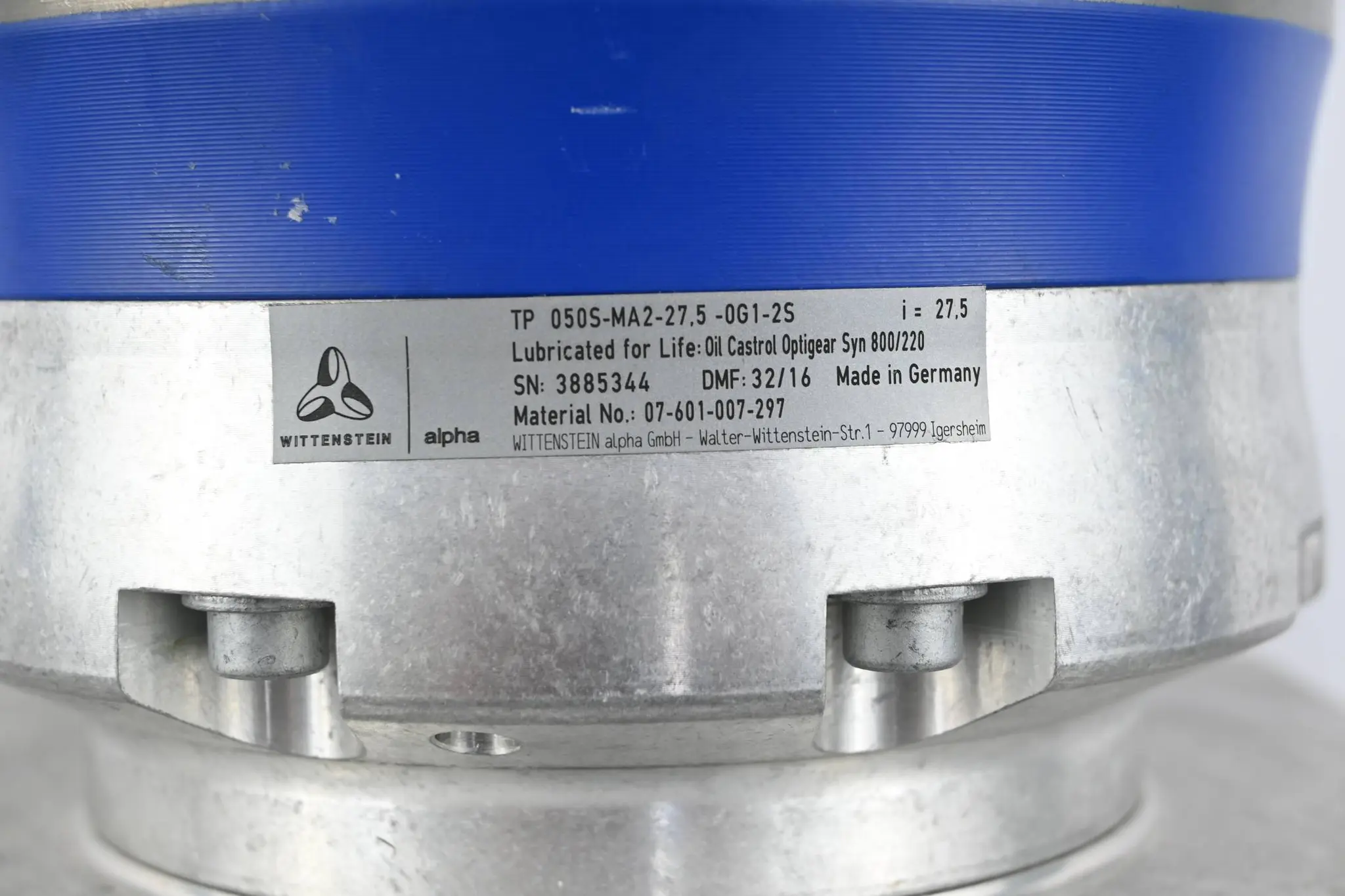 Produktfoto 1 von Wittenstein Alpha Getriebe TP 050S-MA2-27.5 -0G1-2S ( TP050S-MA2-27.5-0G1-2S )