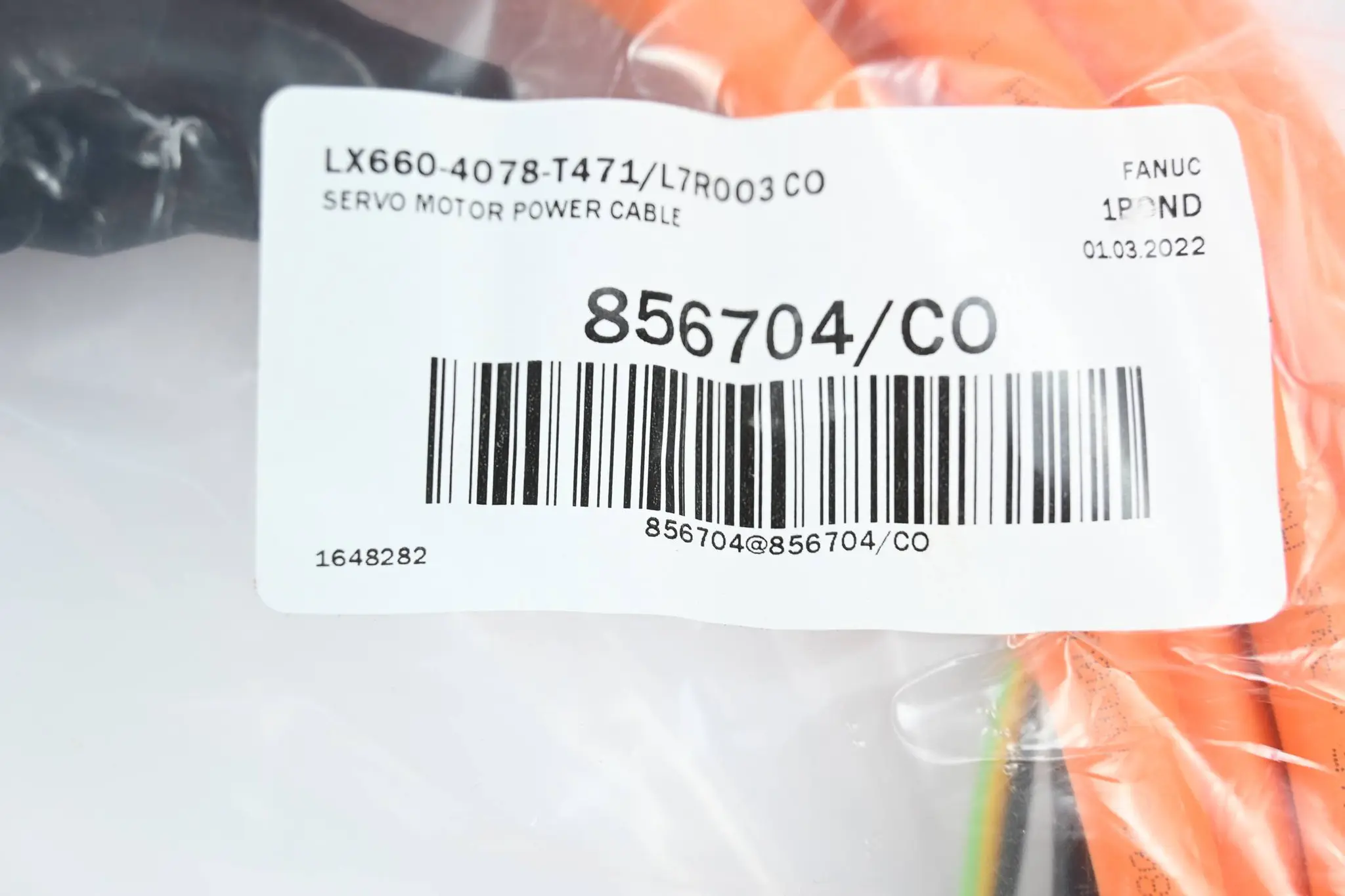 Produktfoto 1 von Fanuc Servo Motor Power Kabel LX660-4078-T471/L7R003 CO ( 856704/CO )