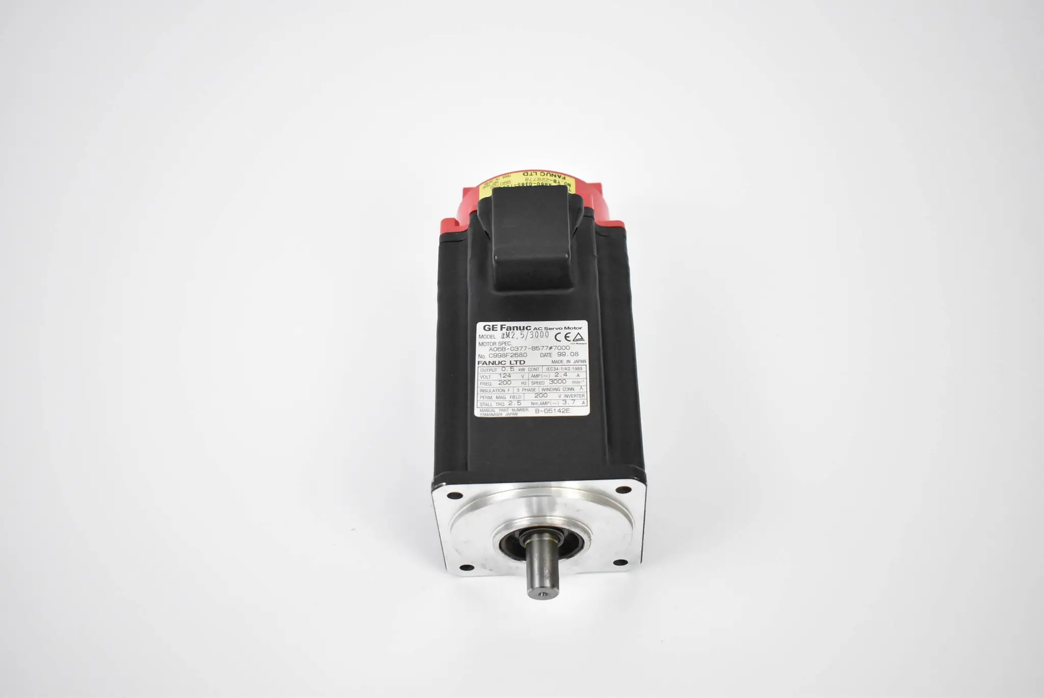 Produktfoto 1 von Fanuc AC Servo Motor A06B-0377-B577#7000 ( Alpha M2,5/3000 )