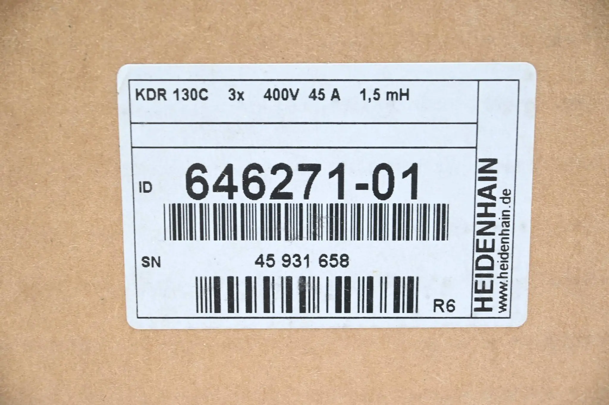 Produktfoto 1 von Heidenhain Kommutierungsdrossel KDR 130C ( 646271-01 ) Ver. R6