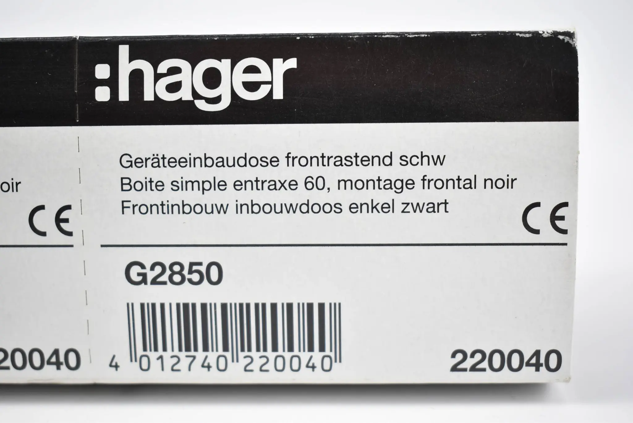 Produktfoto 1 von Hager Geräteeinbaudose frontrastend G2850 ( 220040 ) VE 5 Stück