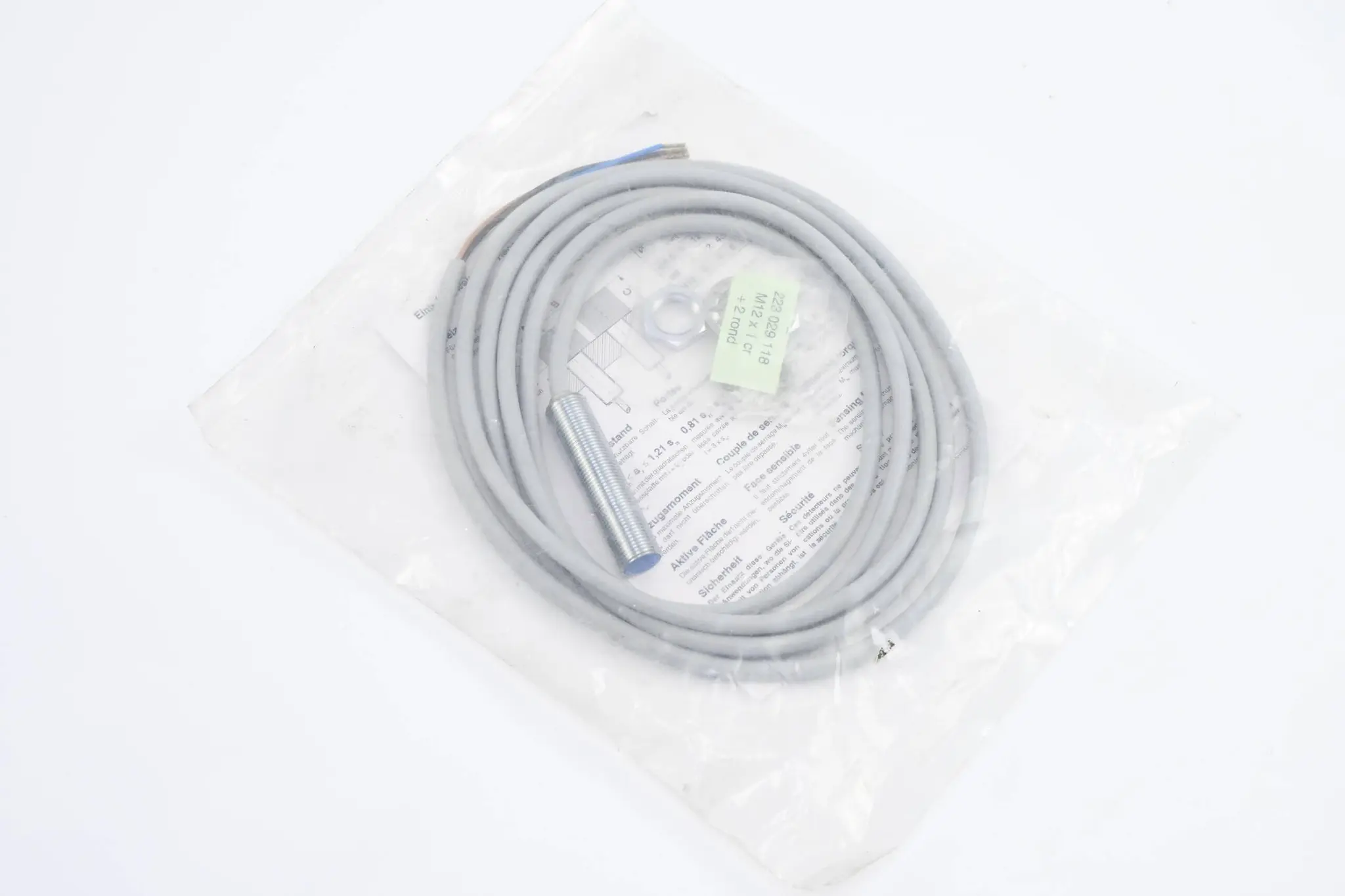 Produktfoto 1 von Di-Soric induktiver Näherungsschalter DCC 12 M 02 PSLK ( DCC12M02PSLK )