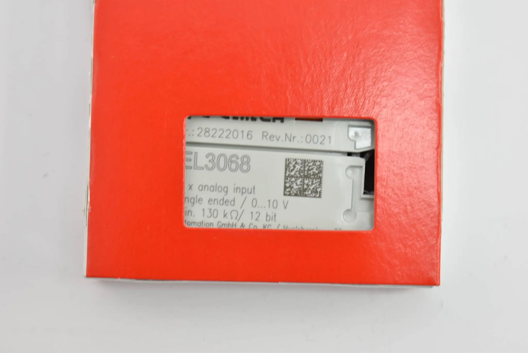 Produktfoto 1 von Beckhoff Automation EtherCAT-Klemme 8-Kanal-Analog-Eingang 0...10 V 12Bit EL3068