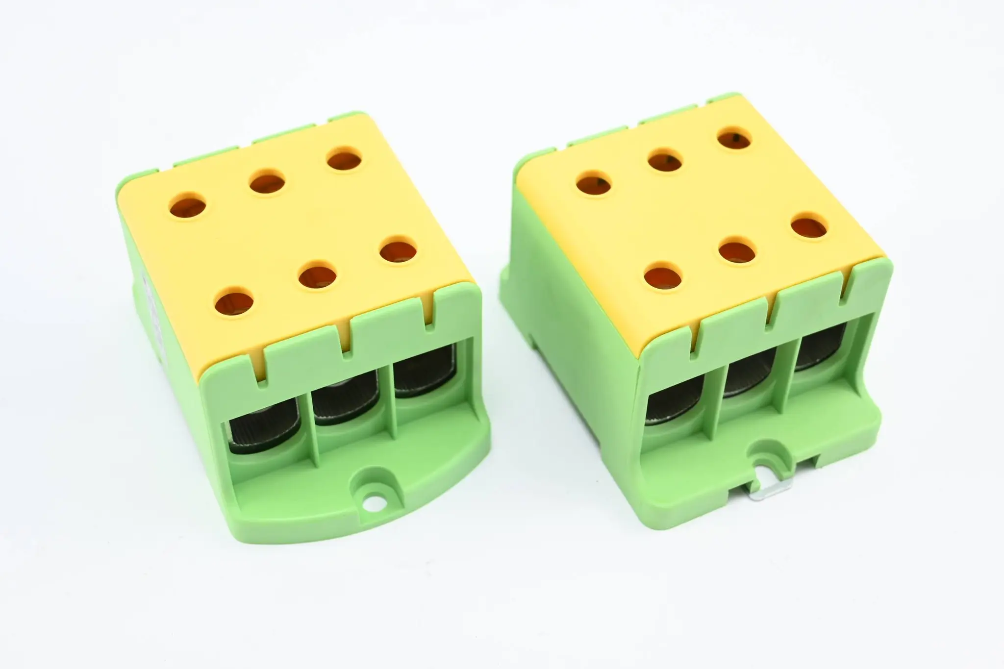 Produktfoto 1 von Pollmann Elektrotechnik 2 Stück Universalklemme UK 95/3 PE grün-gelb ( 2090309 )