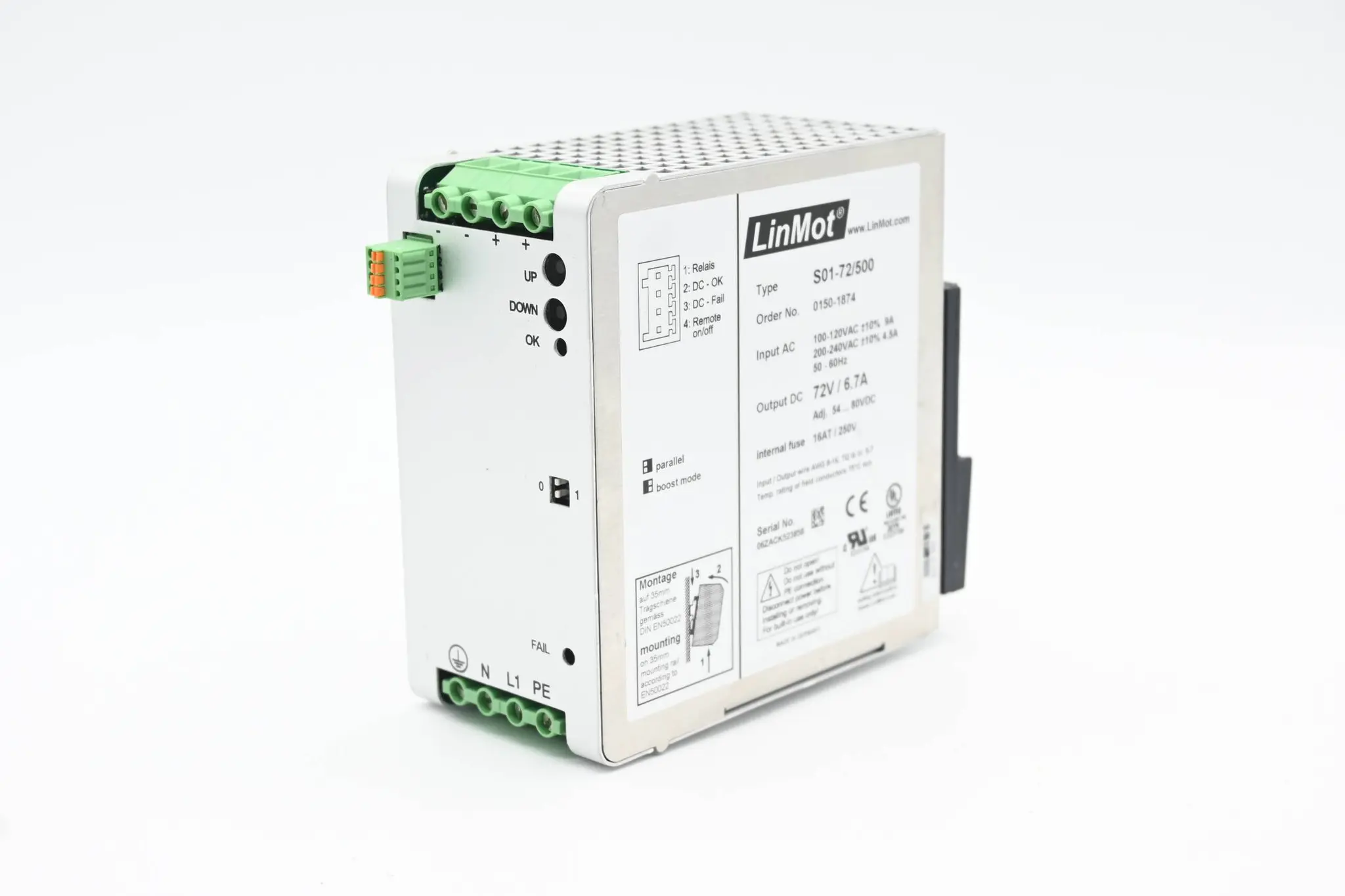 Produktfoto 1 von LinMot Schaltnetzteil S01-72/500