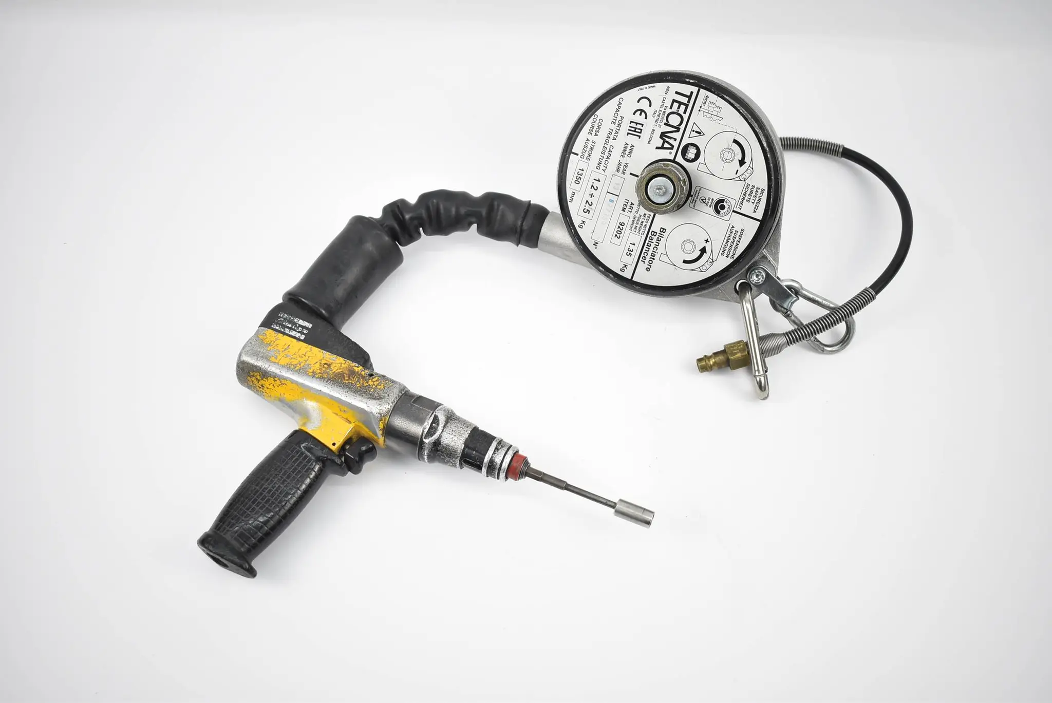 Produktfoto 1 von Altlas Copco Druckluftschrauber inkl. Tecna Druckluft Balancer Federzug 9202