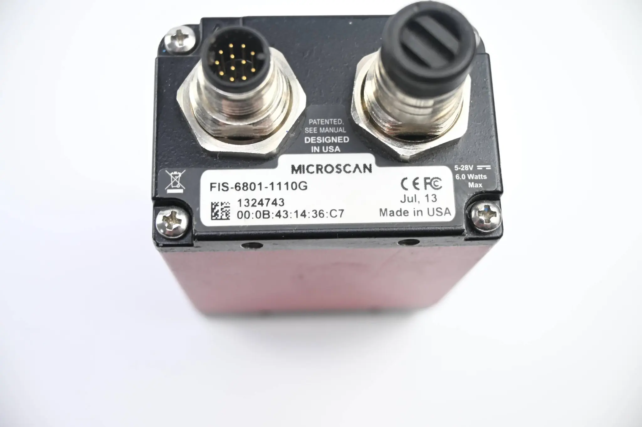 Produktfoto 1 von Microscan Barcode-/DataMatrix-Scanner FIS-6801-1110G