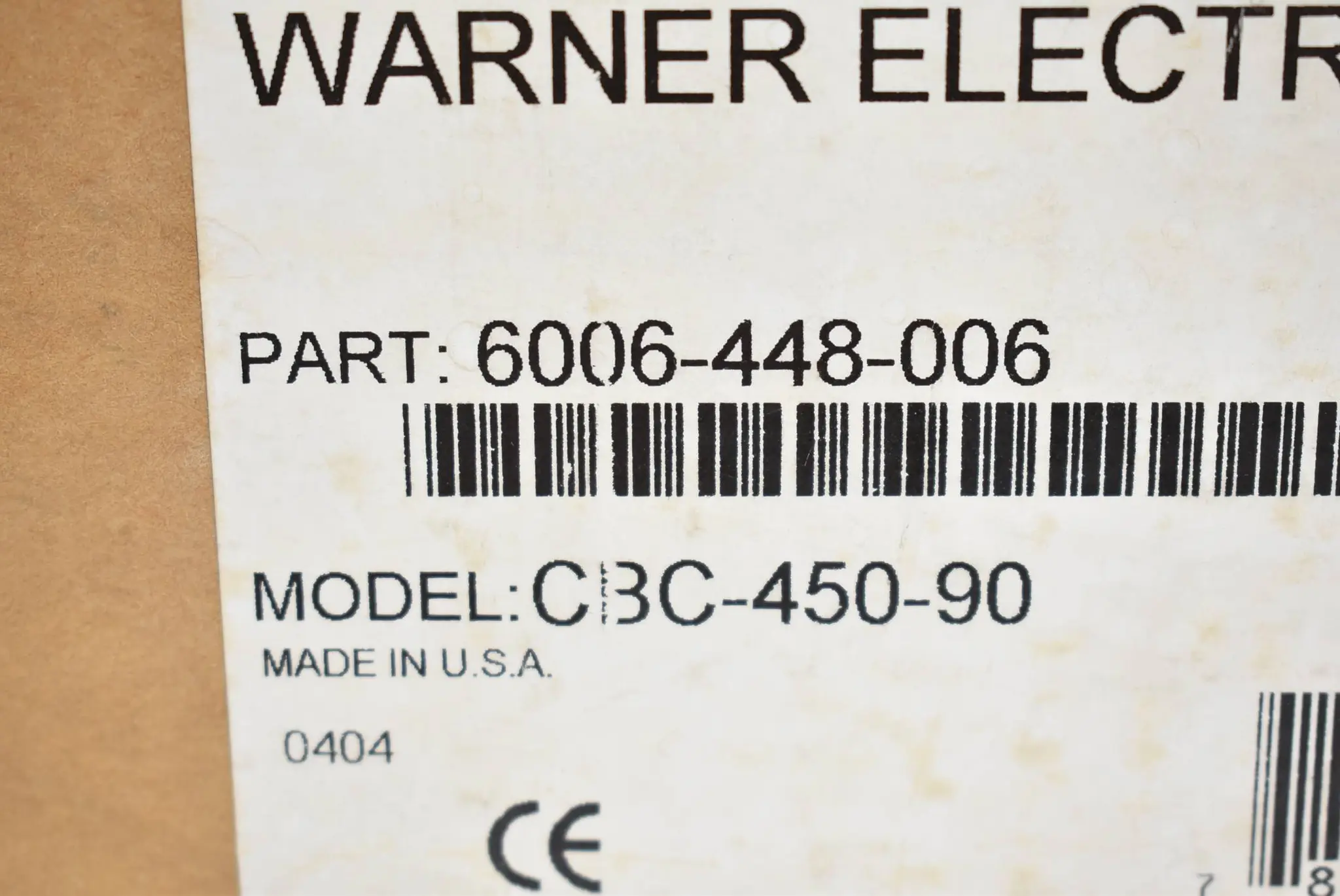 Produktfoto 1 von Warner Electric Kupplungsbremssteuerung CBC-450-90 ( 6006-448-006 )