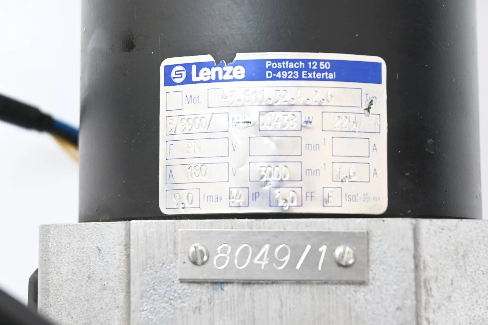 Produktfoto 1 von Lenze Motor 43.611.32.4.2.6 inkl. Lenze TACHO
