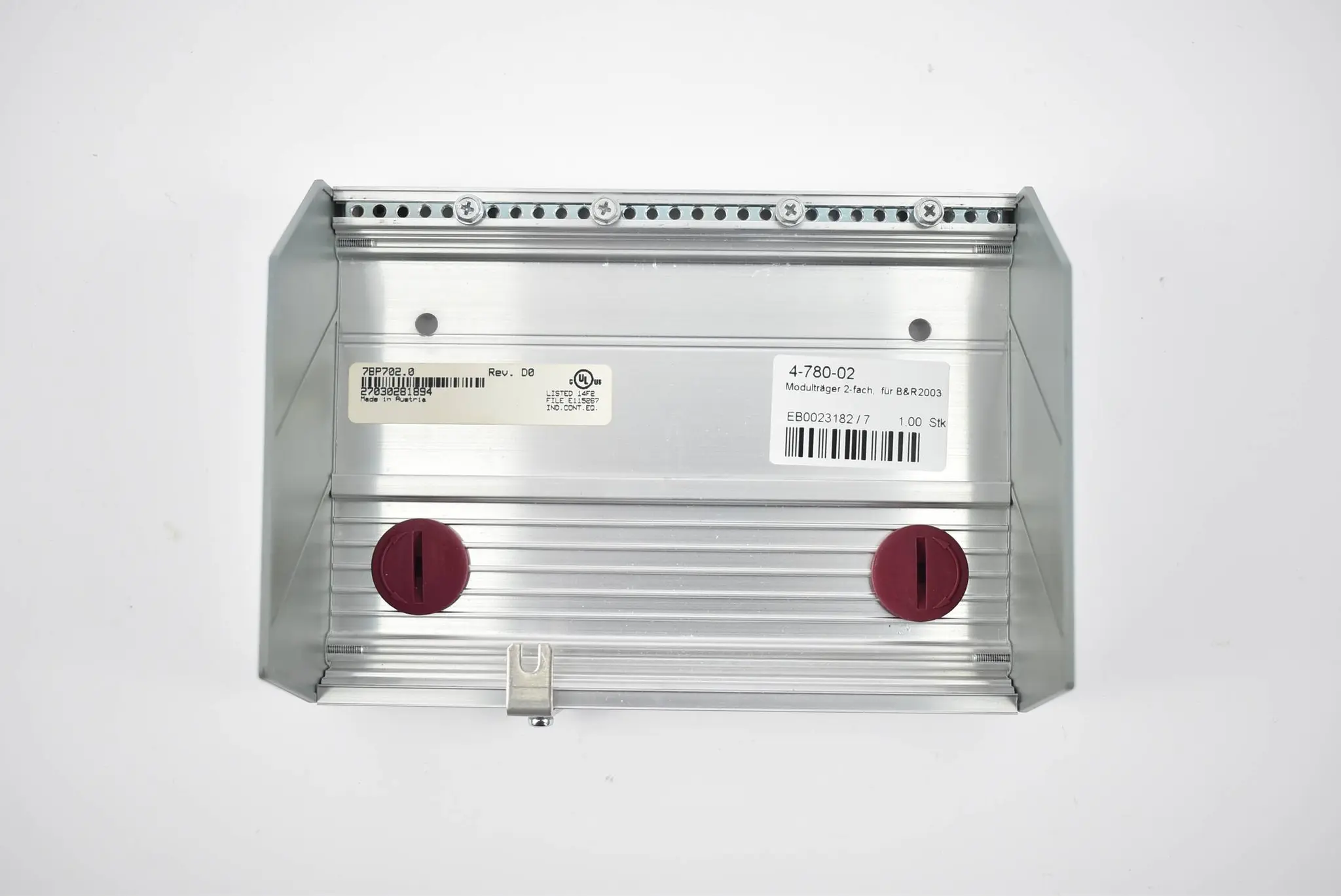 Produktfoto 1 von B&R automation 2003 Modulträger für 2 Module 7BP702.0 Rev. D0