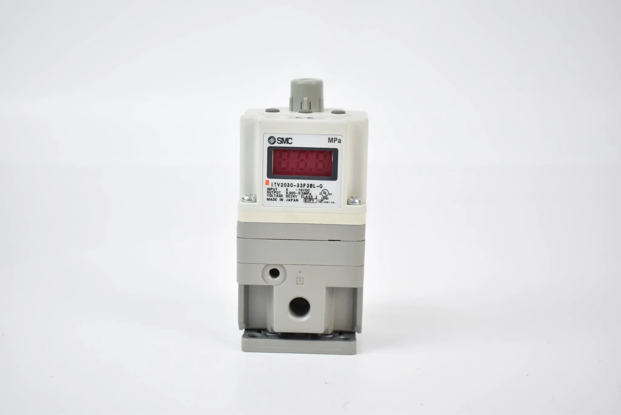 Produktfoto 1 von SMC Pneumatikregler 24VDC 0-10VDC 0,005-0,5MPa ITV2030-33F3BL-Q