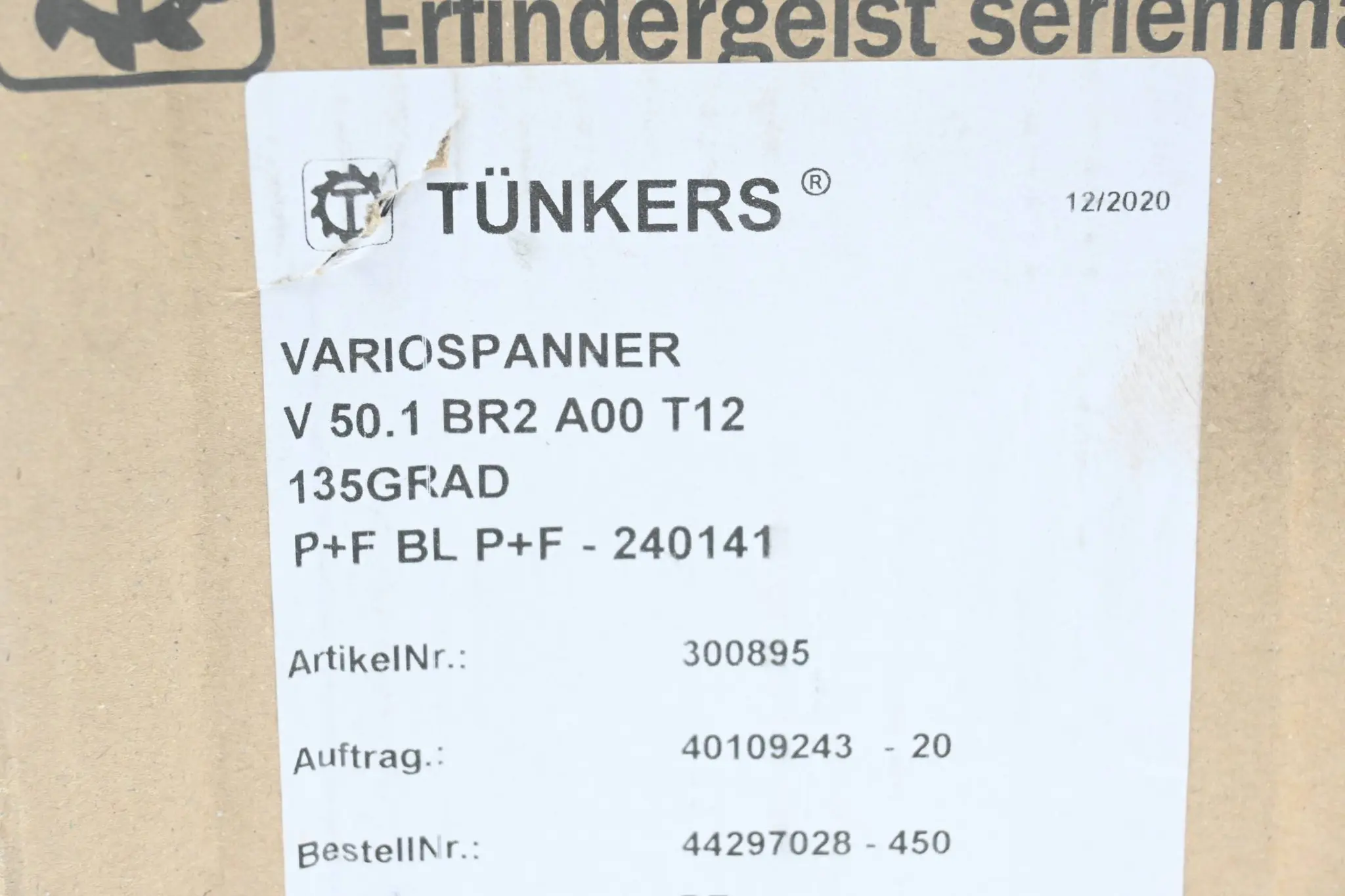 Produktfoto 1 von Tünkers Variospanner V 50.1 BR2 A00 T12 ( 300895 )