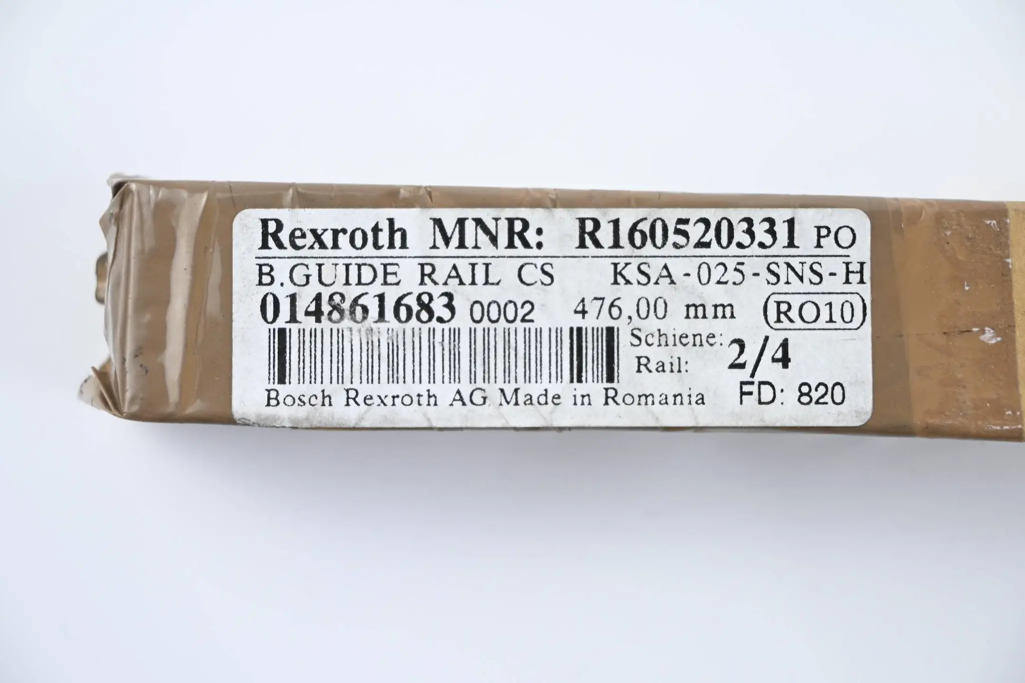 Produktfoto 1 von Rexroth Kugelführungsschiene KSA-025-SNS-H ( R160520331 ) 476,00mm