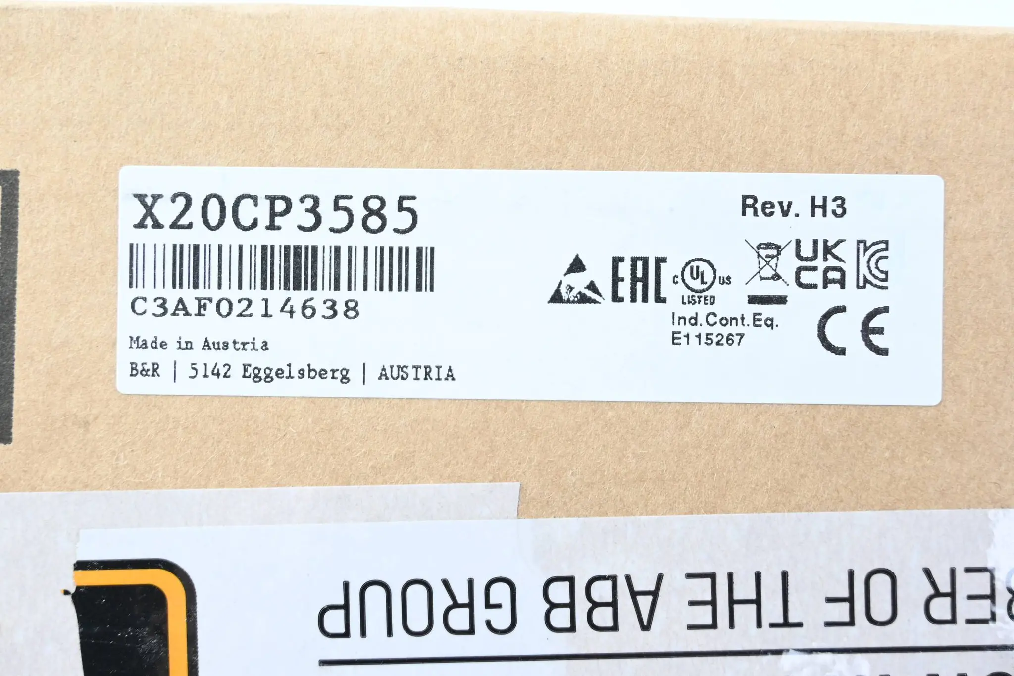 Produktfoto 1 von B&R Automation E-T Zentraleinheit X20 CP 3585 ( X20CP3585 ) Rev. H3