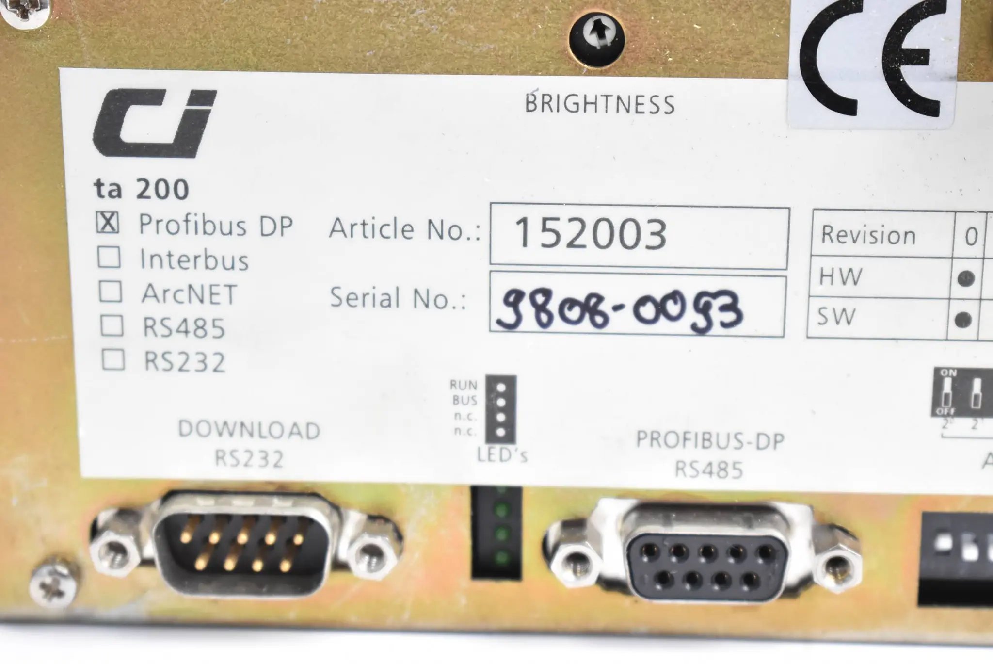 Produktfoto 1 von Contraves Intersys Profibus 24VDC TA 200 ( 152003 )