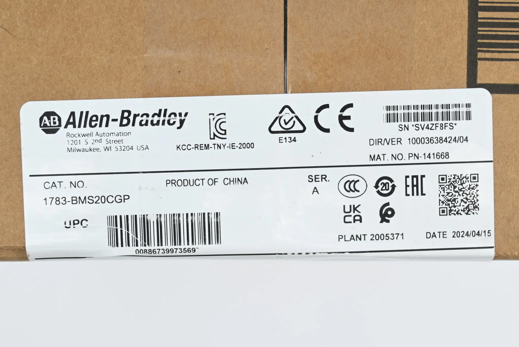 Produktfoto 1 von Allen-Bradley Stratix 5700 Magnetschalter 1783-BMS20CGP ( Ser. A )
