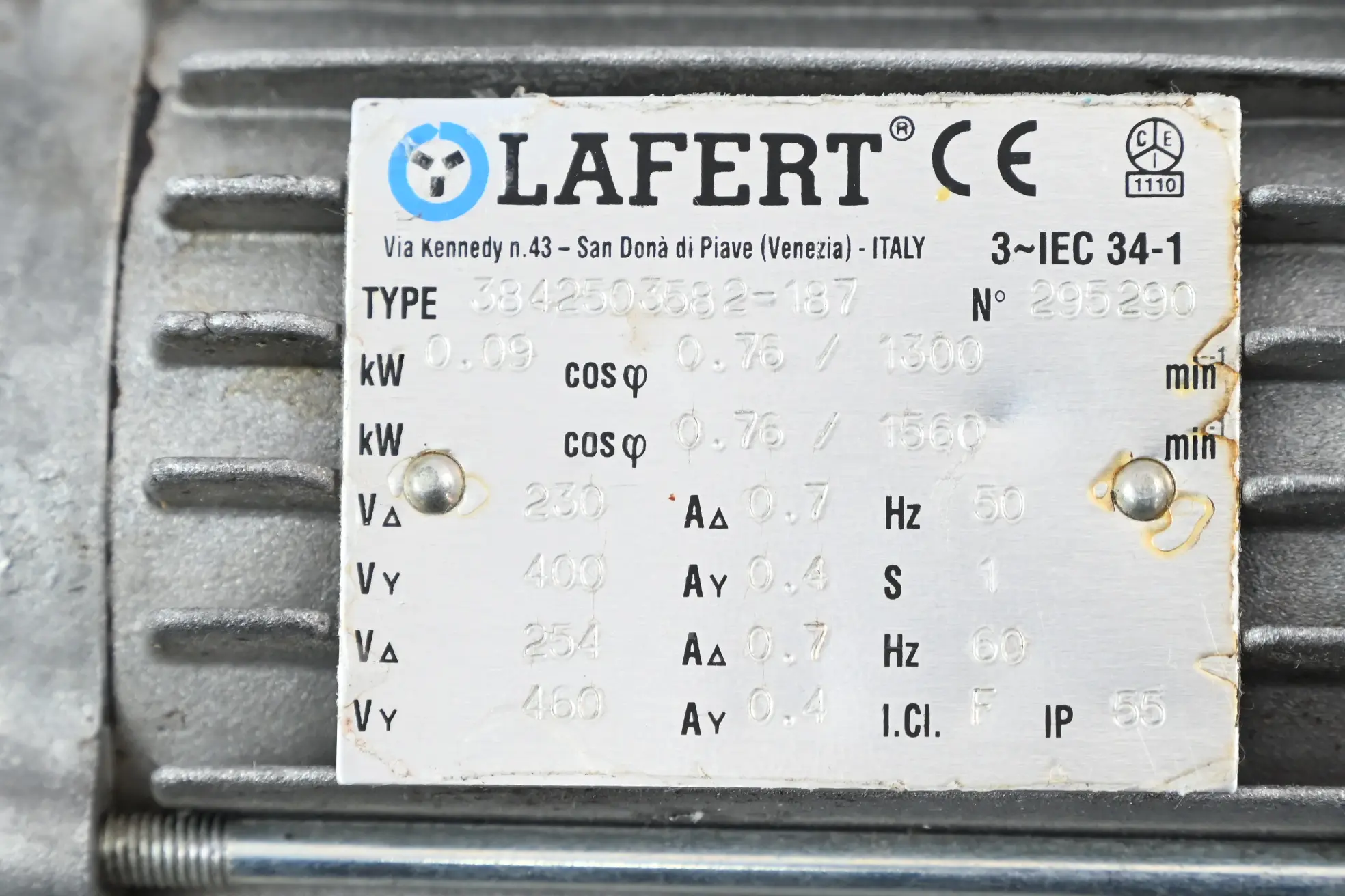 Produktfoto 1 von Lafert Getriebemotor 3842503582-187 + Rexroth Getriebe 3842503060