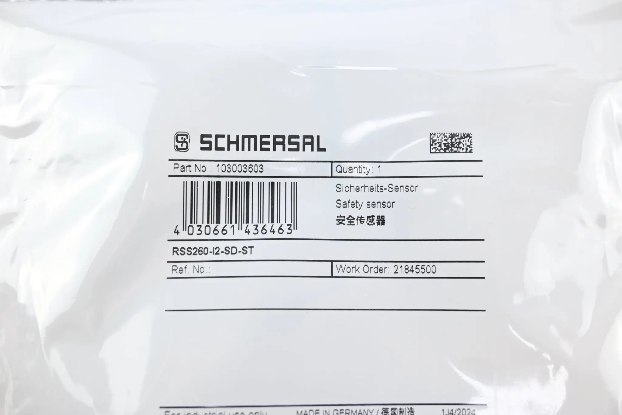 Produktfoto 1 von Schmersal Sicherheits-Sensor RSS260-I2-SD-ST ( 103003603 )