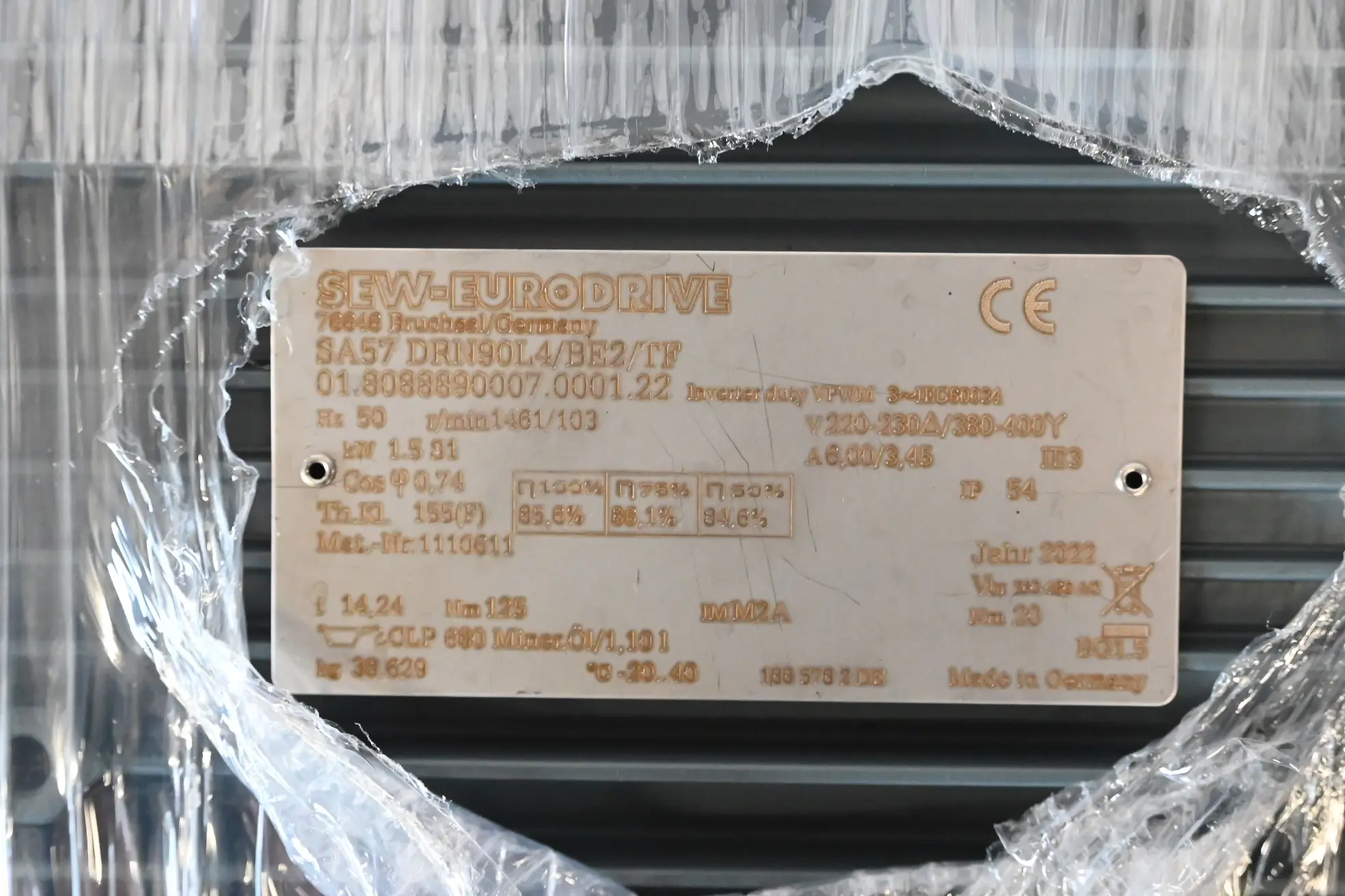 Produktfoto 1 von SEW-Eurodrive Getriebemotor SA57 DRN90L4/BE2/TF ( SA57DRN90L4/BE2/TF )