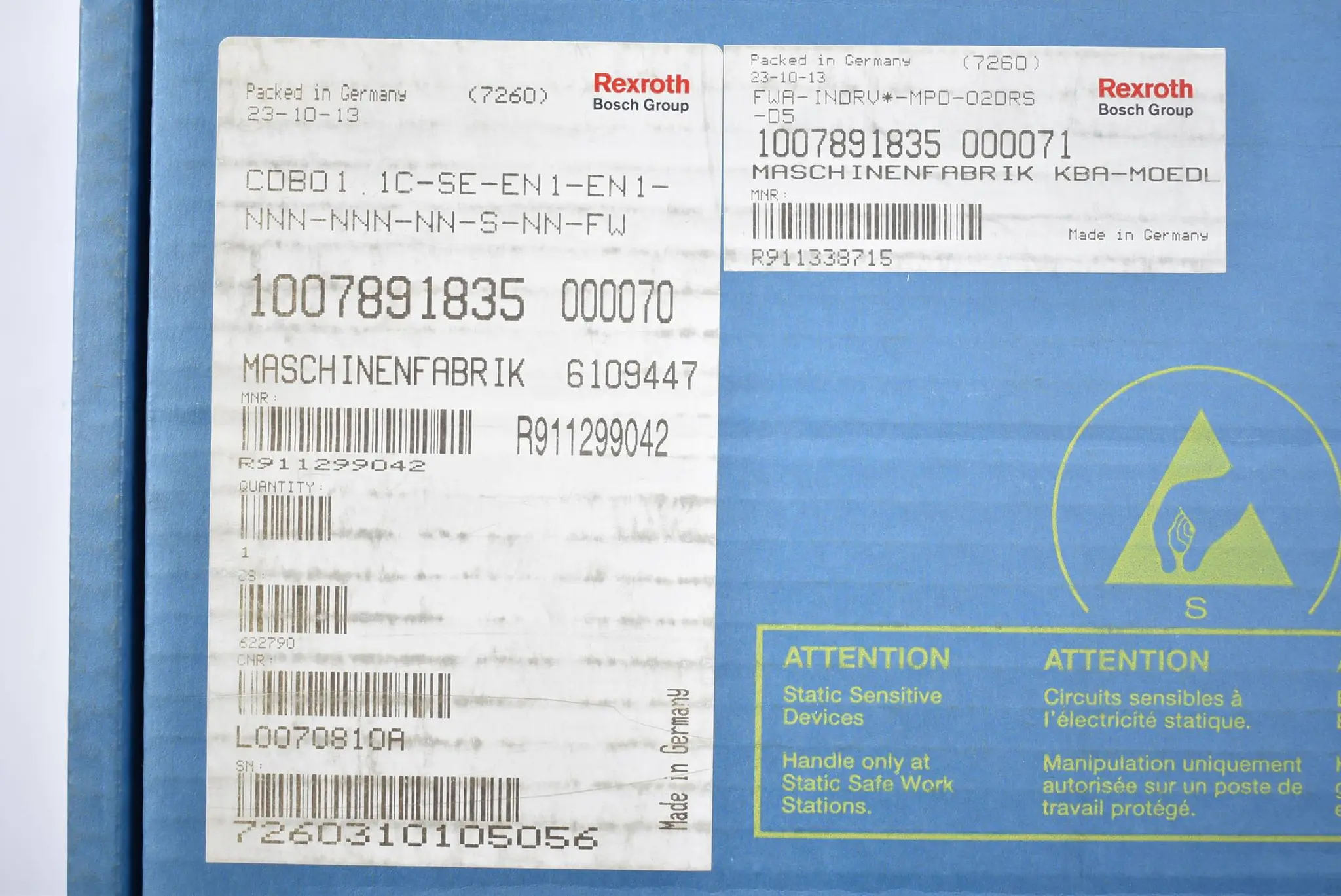 Produktfoto 1 von Rexroth CDB01.1C-SE-EN1-EN1-NNN-NNN-NN-S-NN-FW ( R911299042 ) FD:06W48