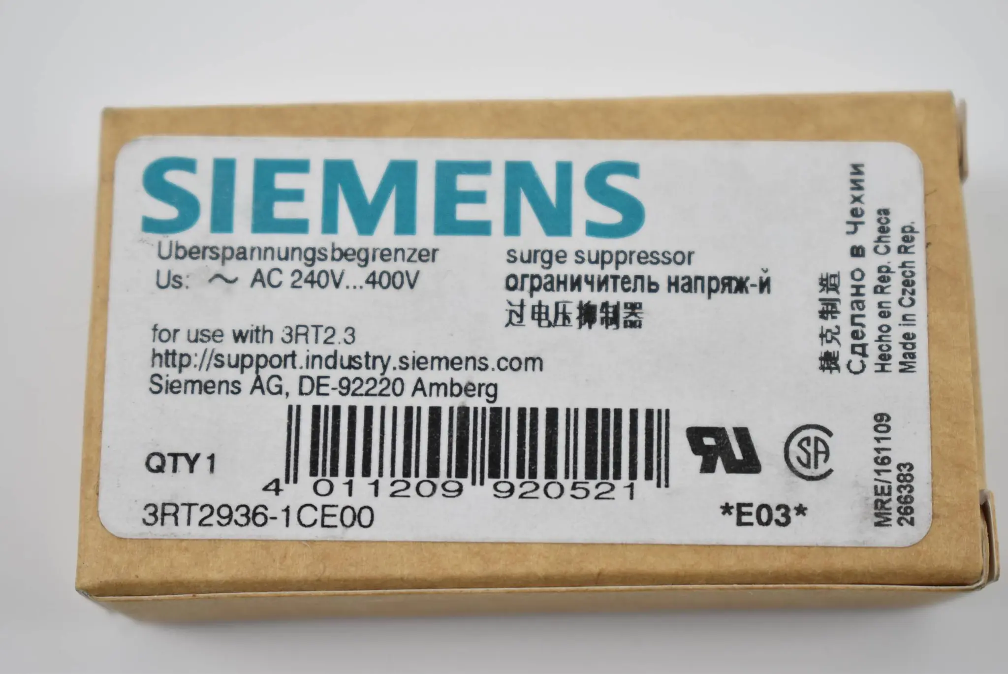 Produktfoto 1 von Siemens Überspannungsbegrenzer 3RT2 936-1CE00 ( 3RT2936-1CE00 )