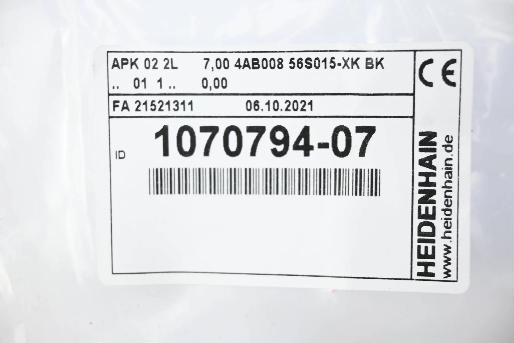 Produktfoto 1 von Heidenhain APK 02 2L Verbindungskabel 1070794-07 ( 107 0794-07 ) 7m