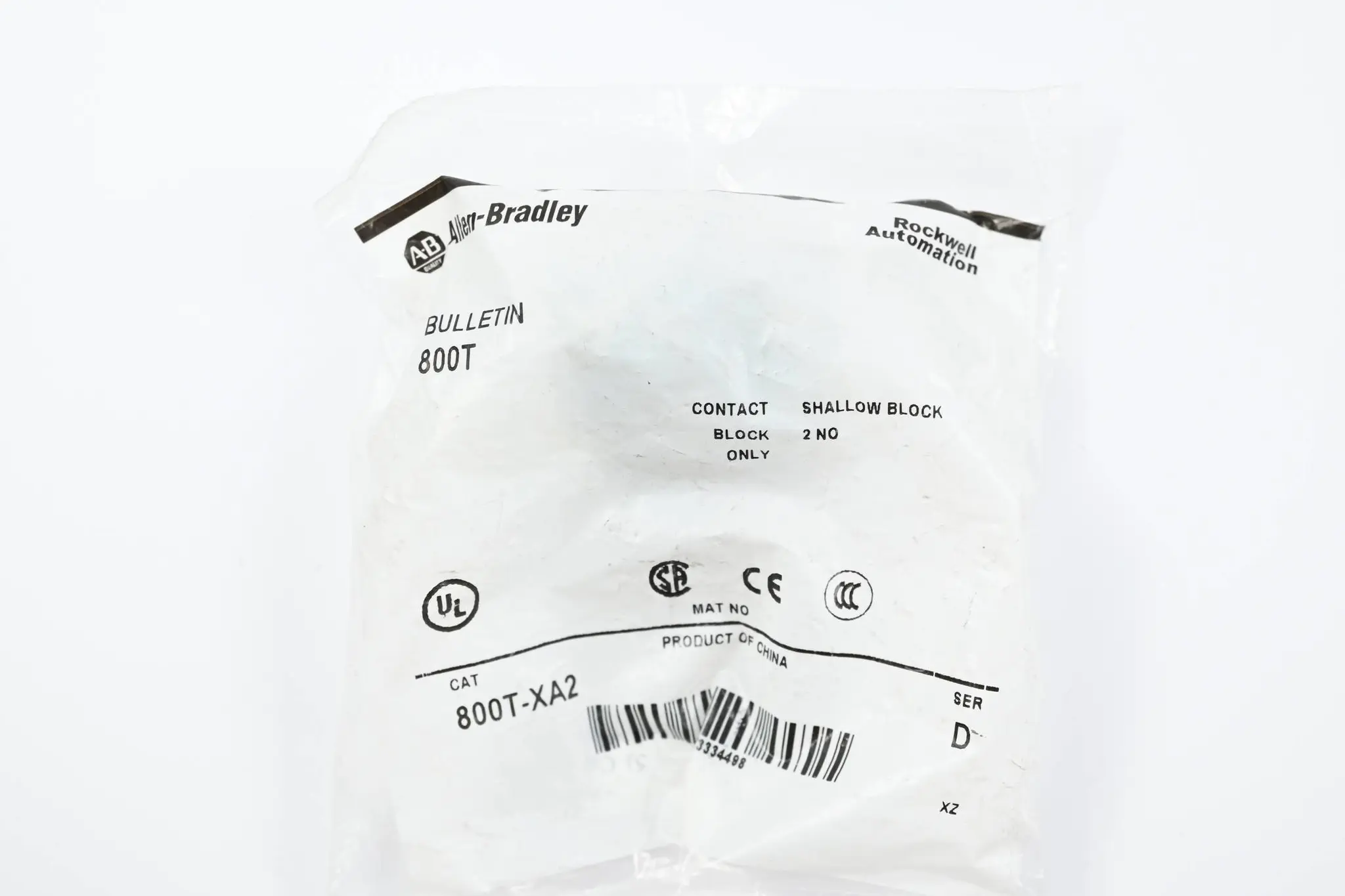 Produktfoto 1 von Allen-Bradley Kontaktblock 800T-XA2