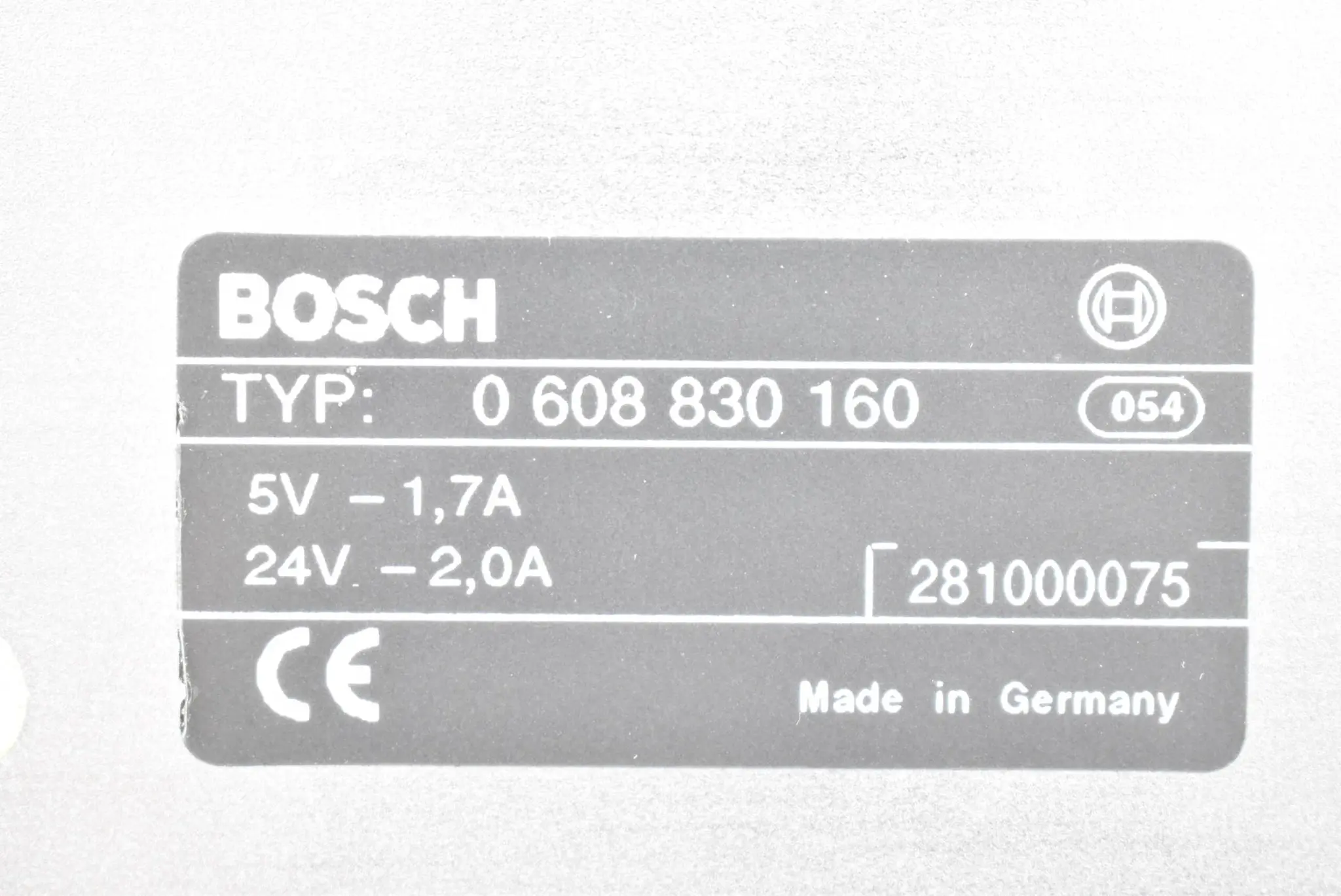 Produktfoto 1 von Bosch Controller SE301 Typ 0 608 830 160 ( 0608830160 )